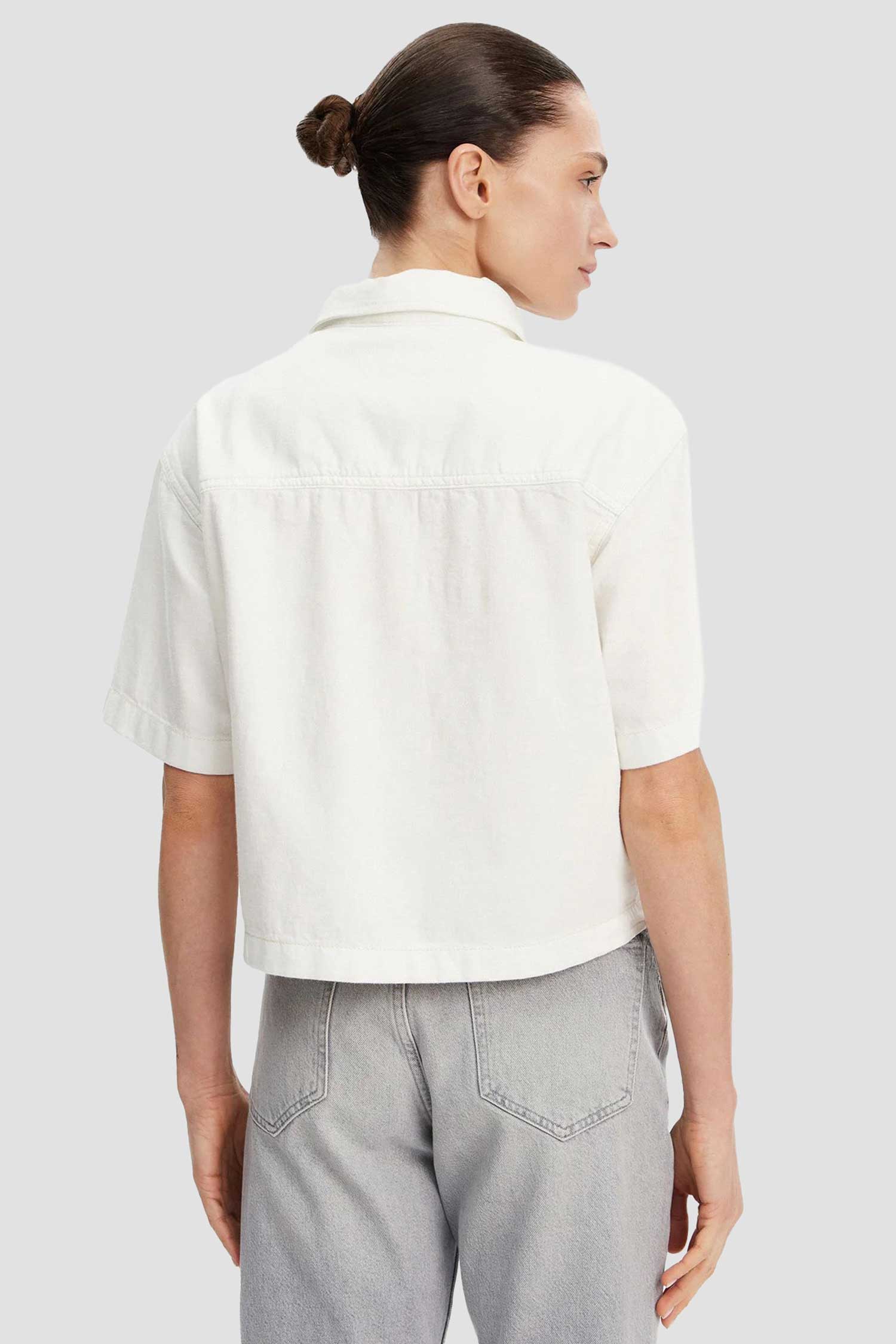 Жіноча біла сорочка Guess Jeans W5GH0F.D5NW1;GJWI