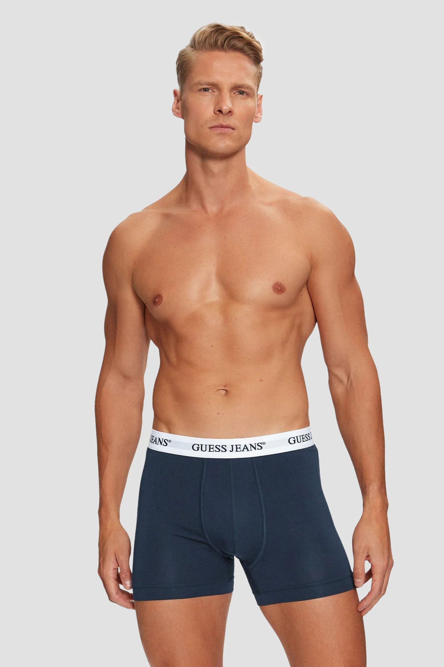 Чоловічі темно-сині боксери (3 шт) Guess Jeans M4BZ45.K6YW1;A71W