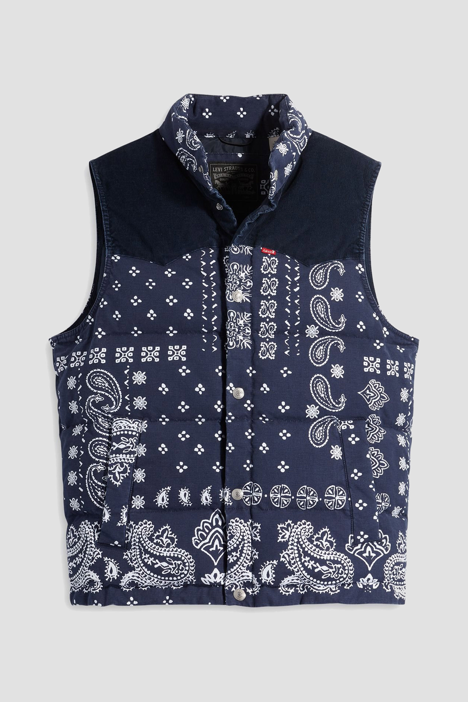 Чоловічий темно-синій 
жилет з візерунком Levi’s® A5634;0001