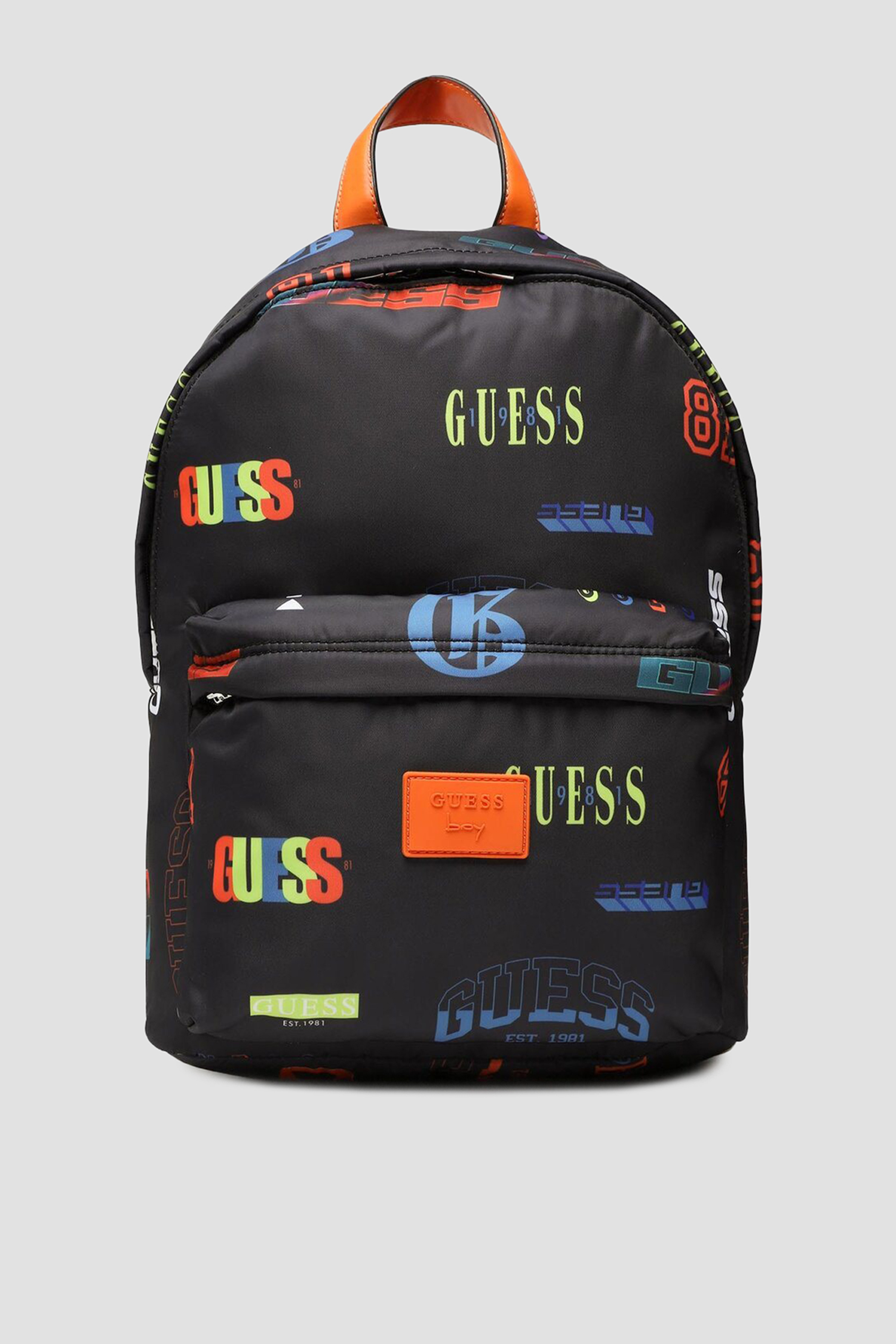 Дитячий чорний рюкзак з візерунком Guеss Kids L3RZ00.WFEO0;PA71