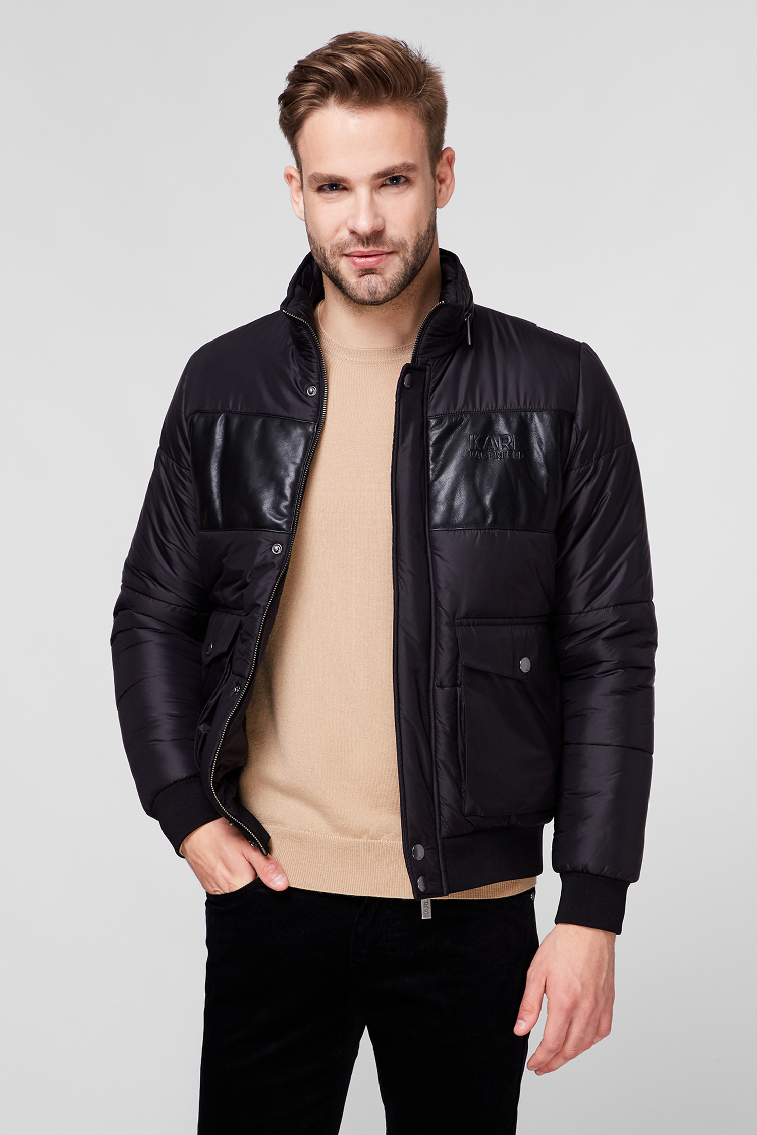 Мужская черная куртка Karl Lagerfeld 502567.505061;990