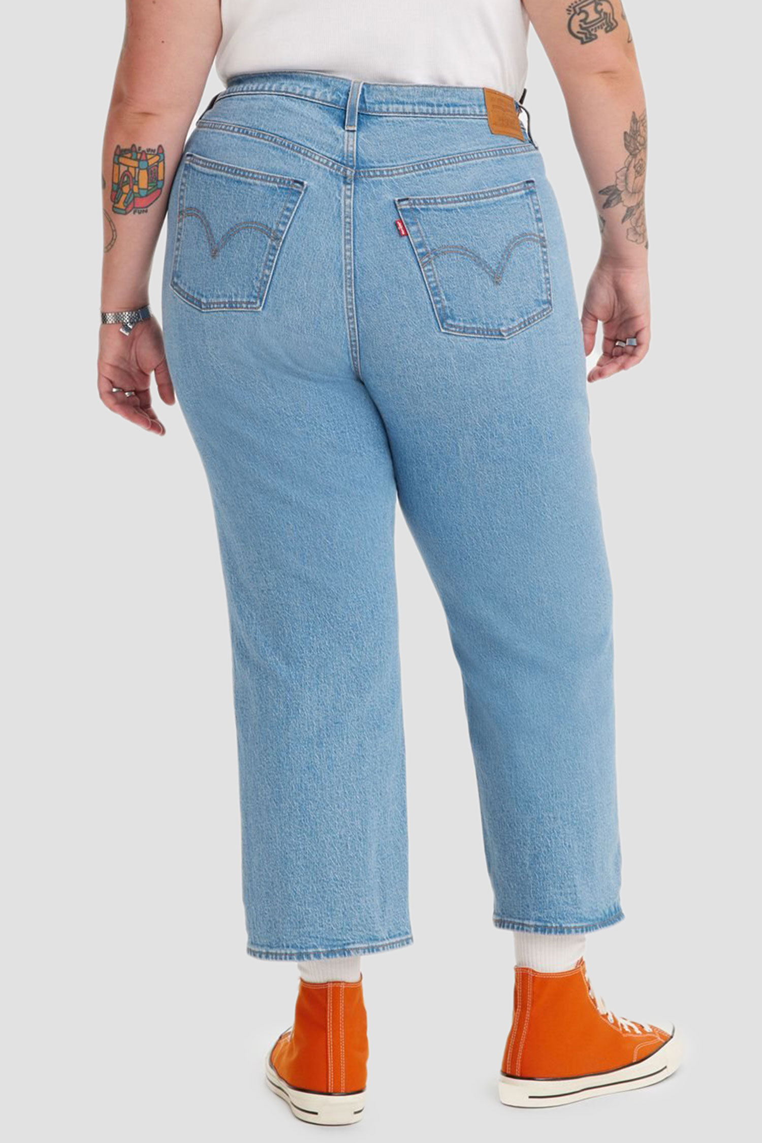 Женские голубые джинсы Ribcage Straight Levi’s® 38843;0023