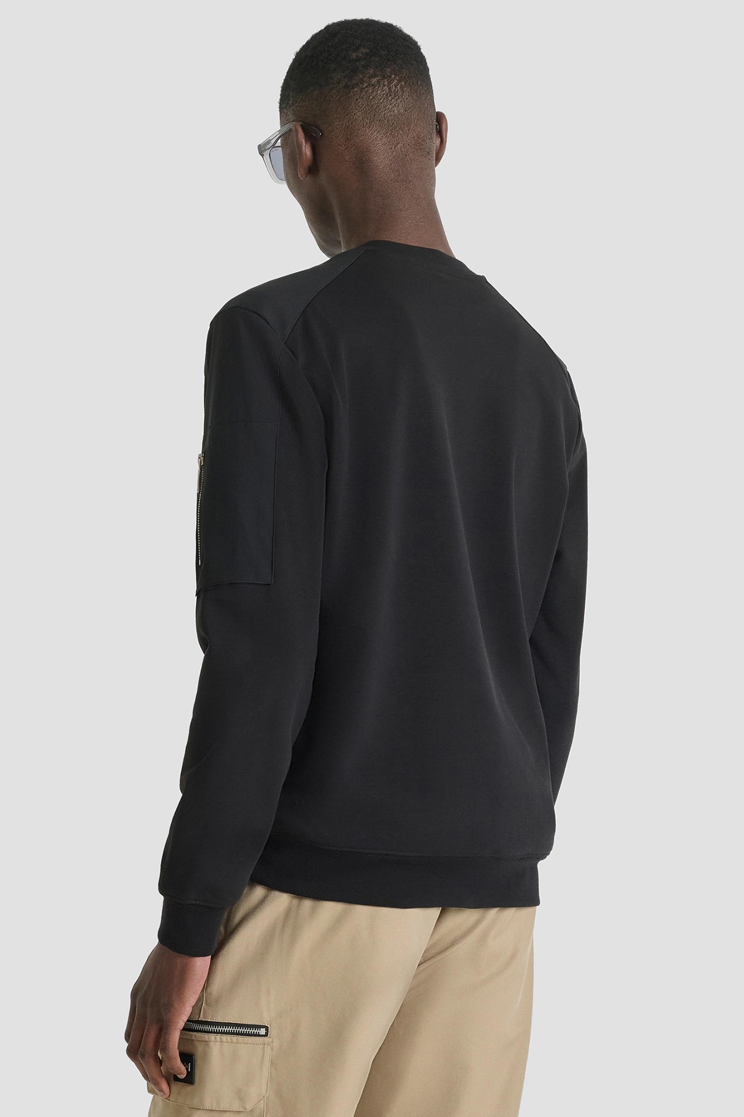 Мужской черный свитшот Antony Morato MMFL01123.FA150188;9000