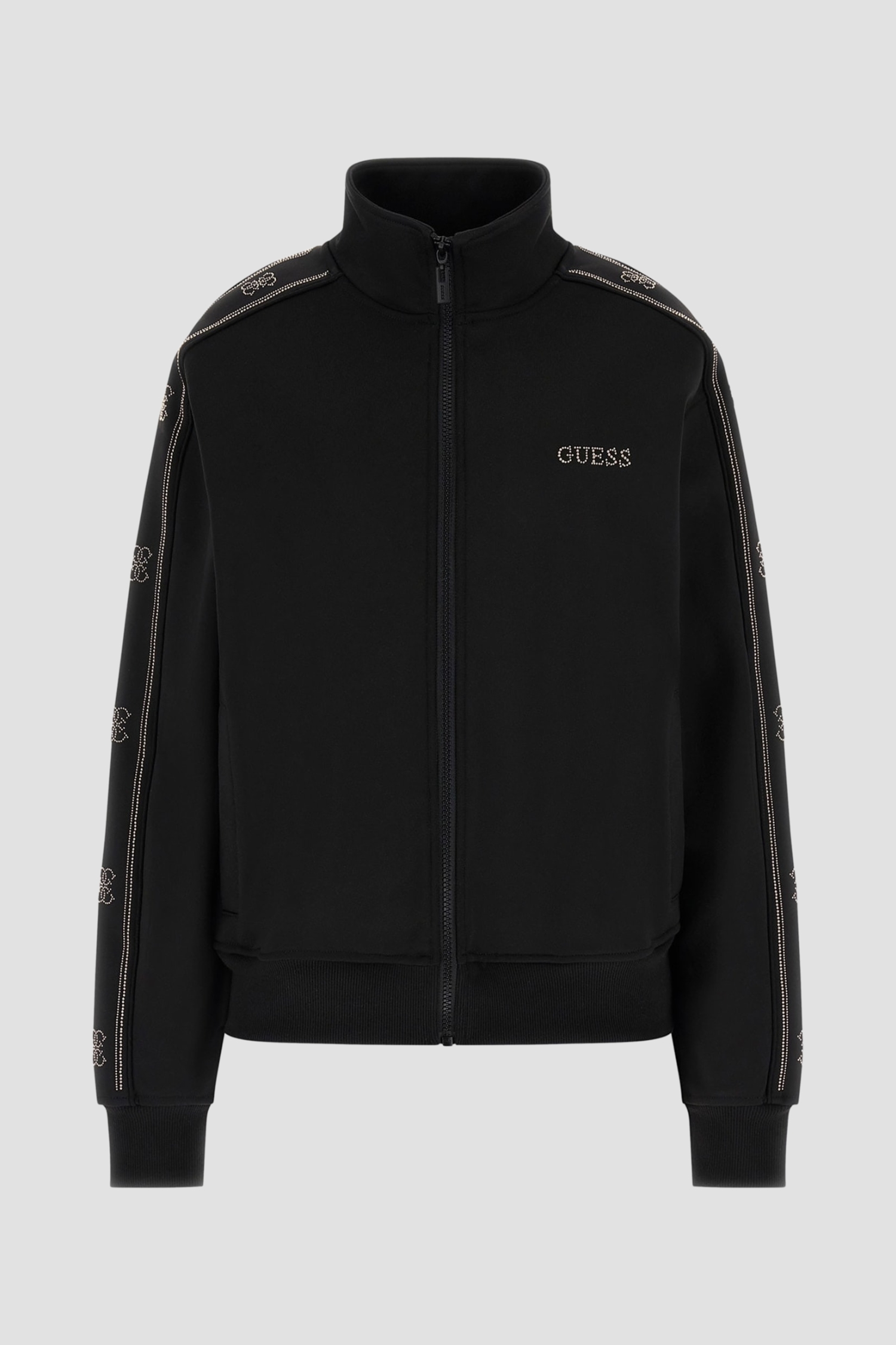 Жіноча чорна спортивна кофта Guess V5BQ15.KCX22;JBLK