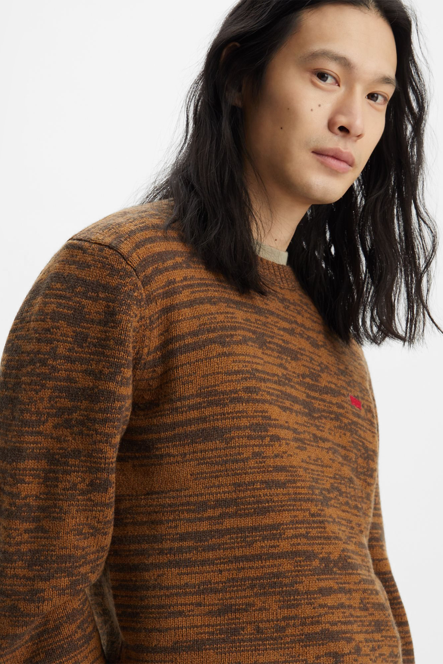 Мужской коричневый шерстяной джемпер Levi’s® A4320;0011