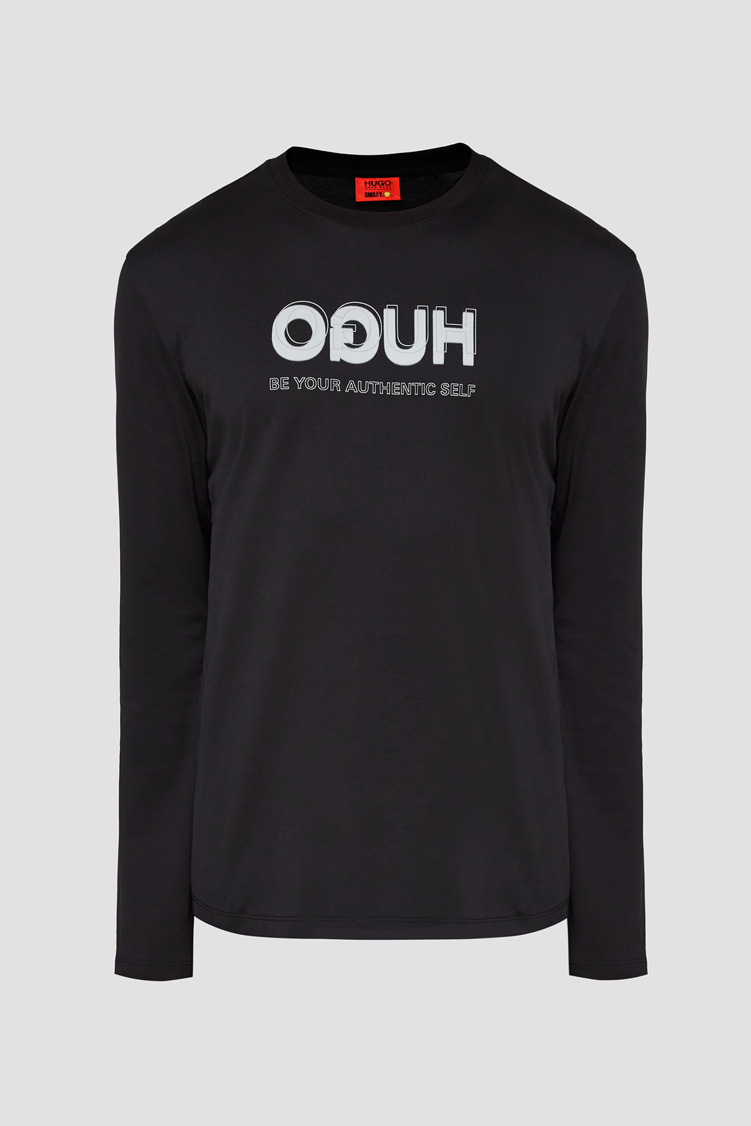Чоловічий чорний лонгслів HUGO 50454095;001