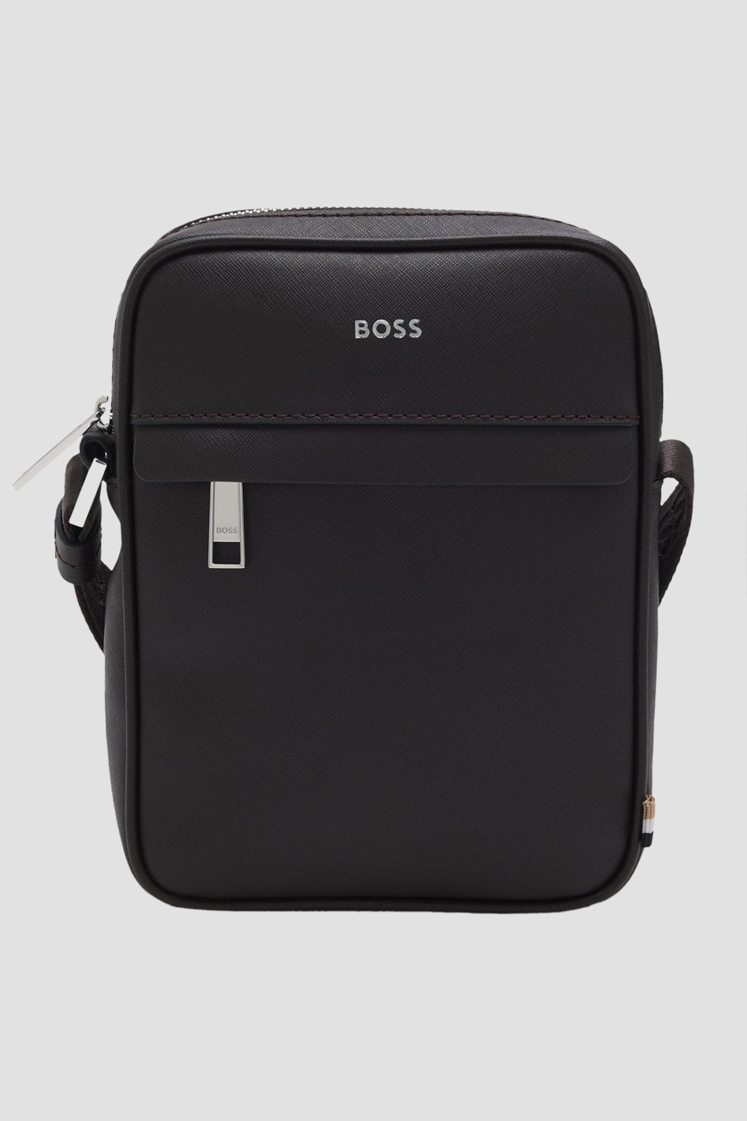 Чоловіча чорна шкіряна сумка BOSS 50483566;203