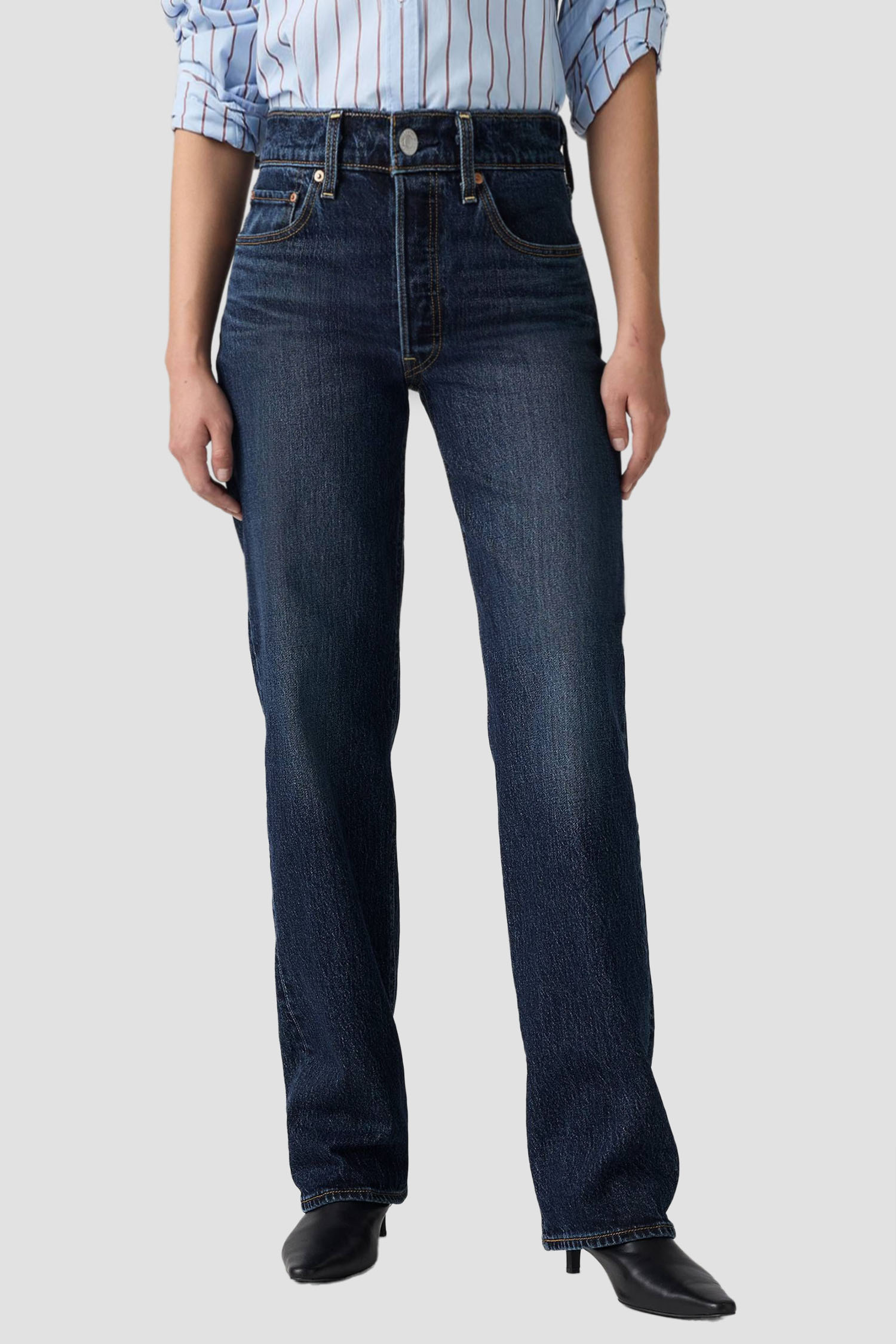 Женские темно-синие джинсы Ribcage Full Length Levi’s® 79078;0044