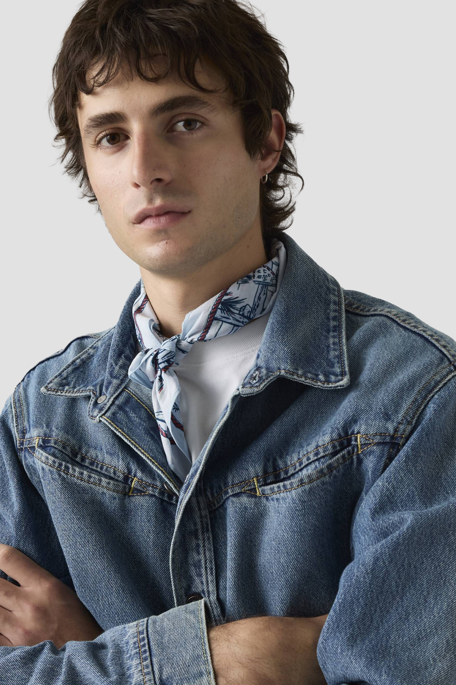 Чоловіча блакитна бандана з візерунком Levi’s® 005CX;0001