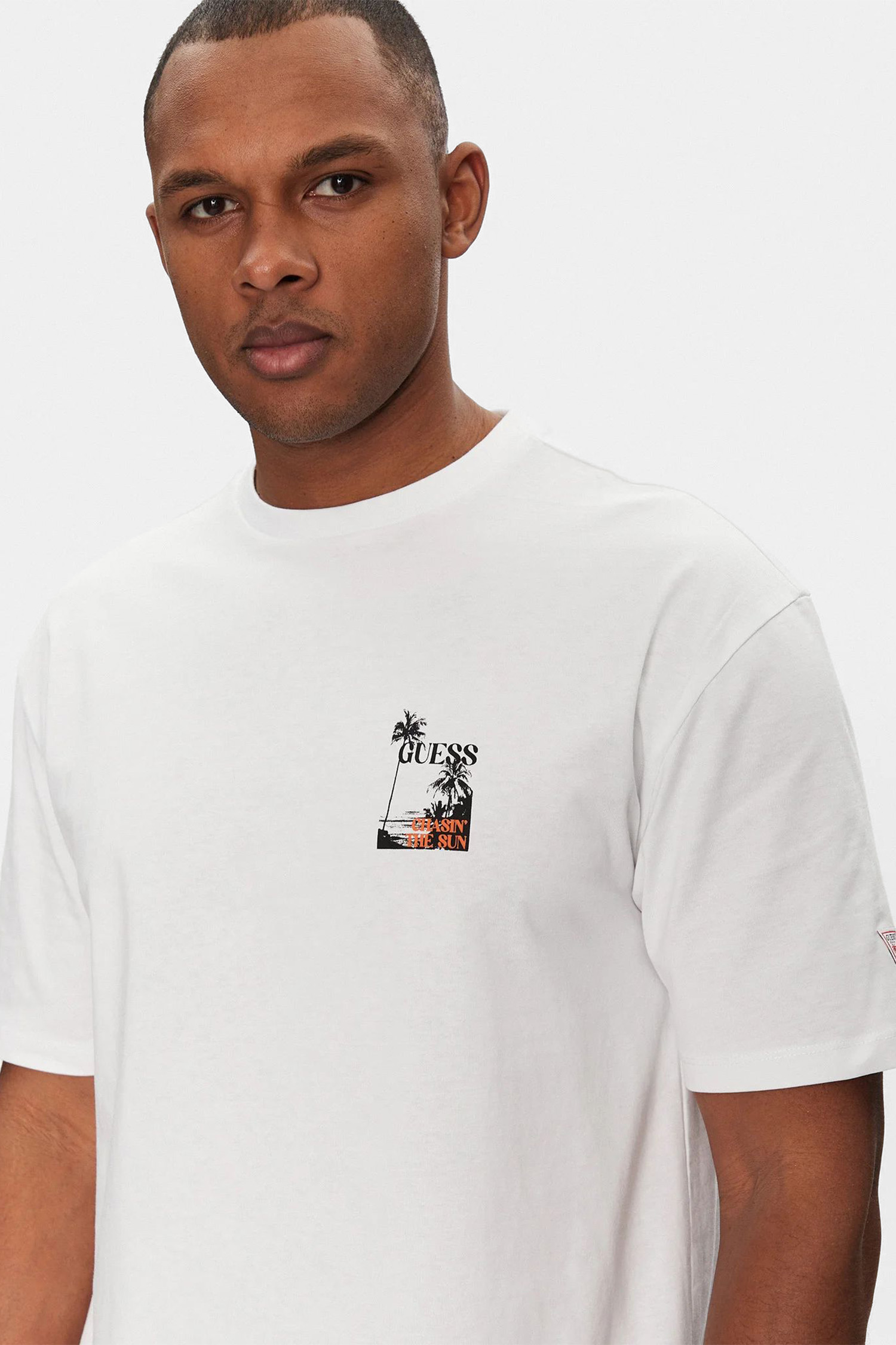 Мужская белая футболка Guess F5GI10.I3Z14;G011