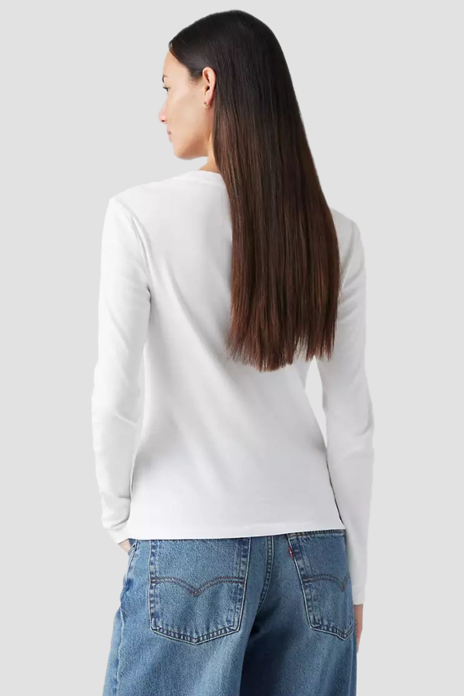 Женский белый лонгслив Levi’s® 000KL;0000
