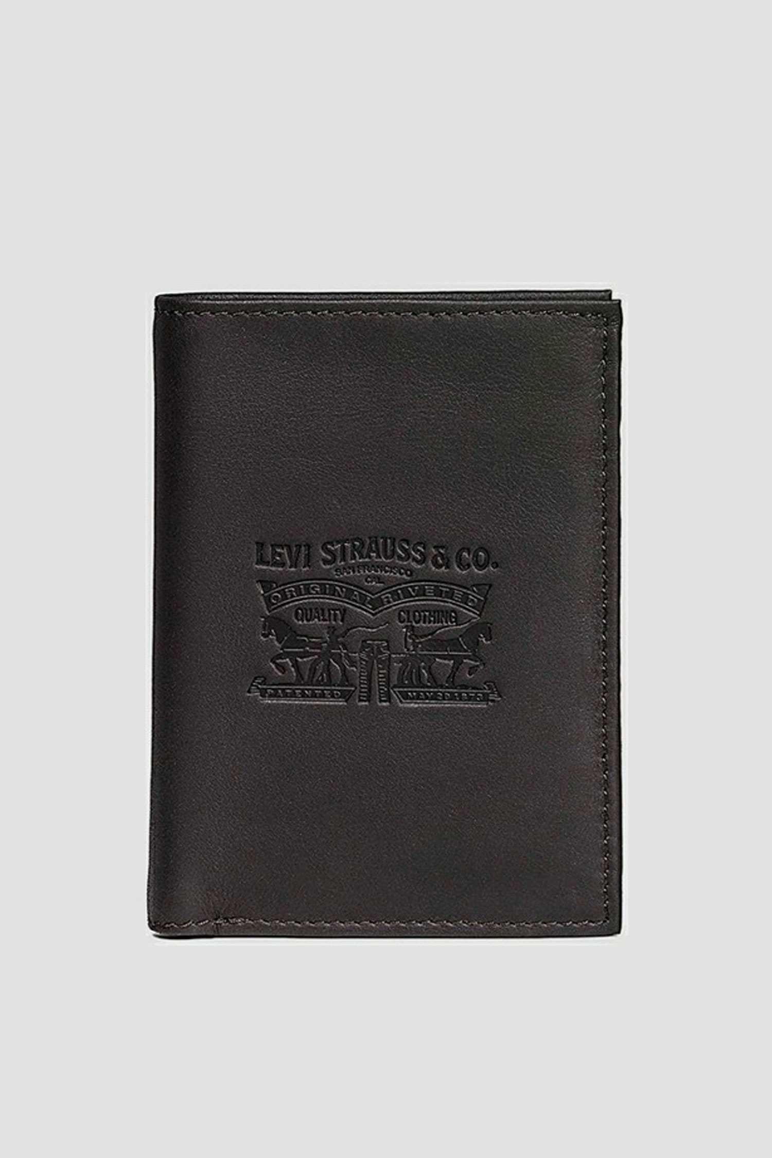 Чоловічий темно-коричневий шкіряний гаманець Levi’s® 77173;0371