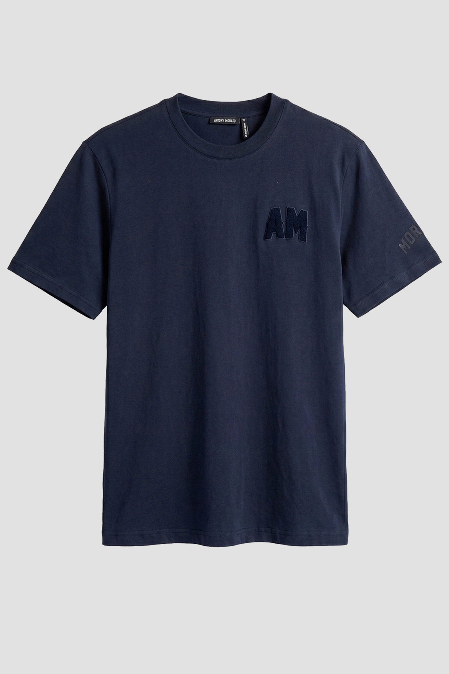Мужская темно-синяя футболка Antony Morato MMKS02689.FA100240;7139