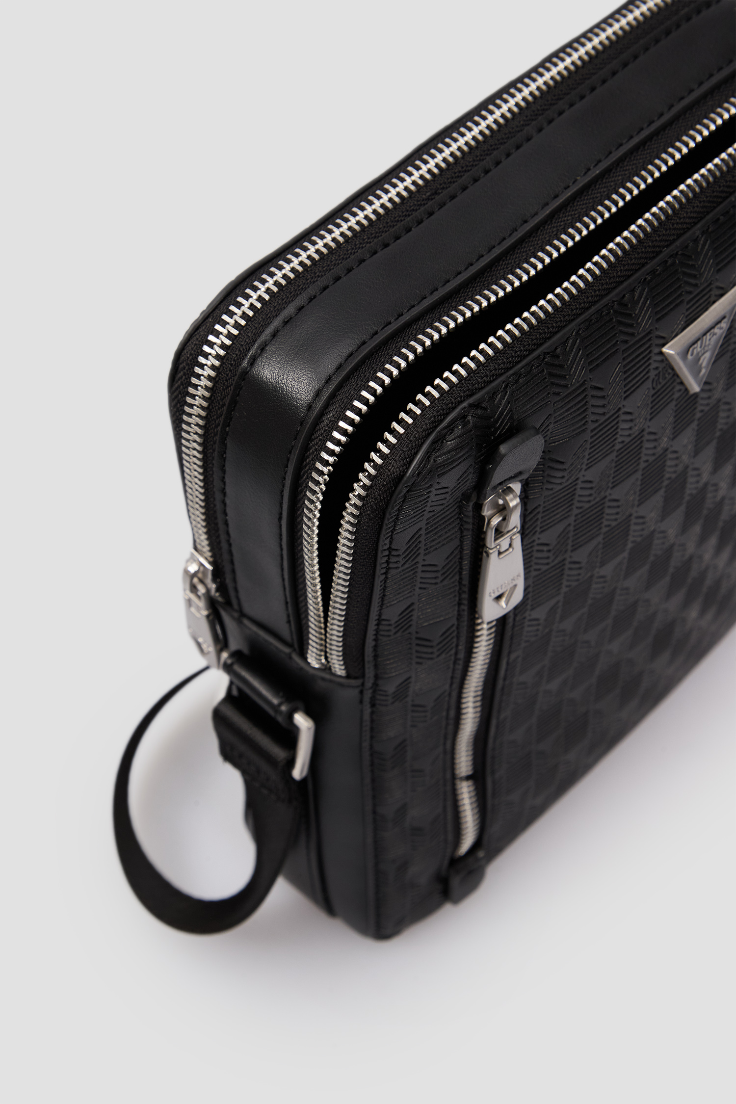 Мужская черная сумка с узором Guess HMTODE.P5118;BLA