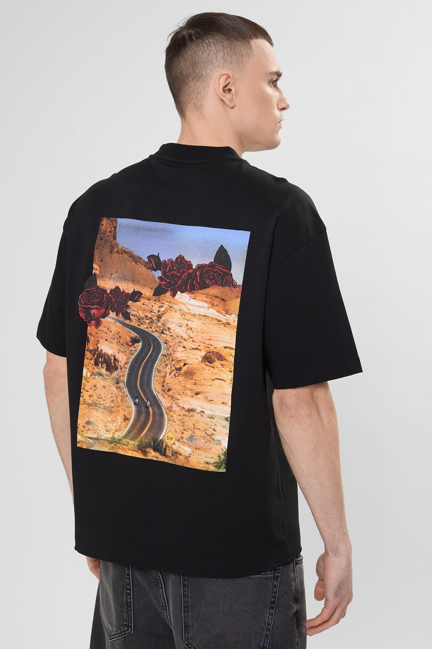 Чоловіча чорна футболка HUGO 50564642;001