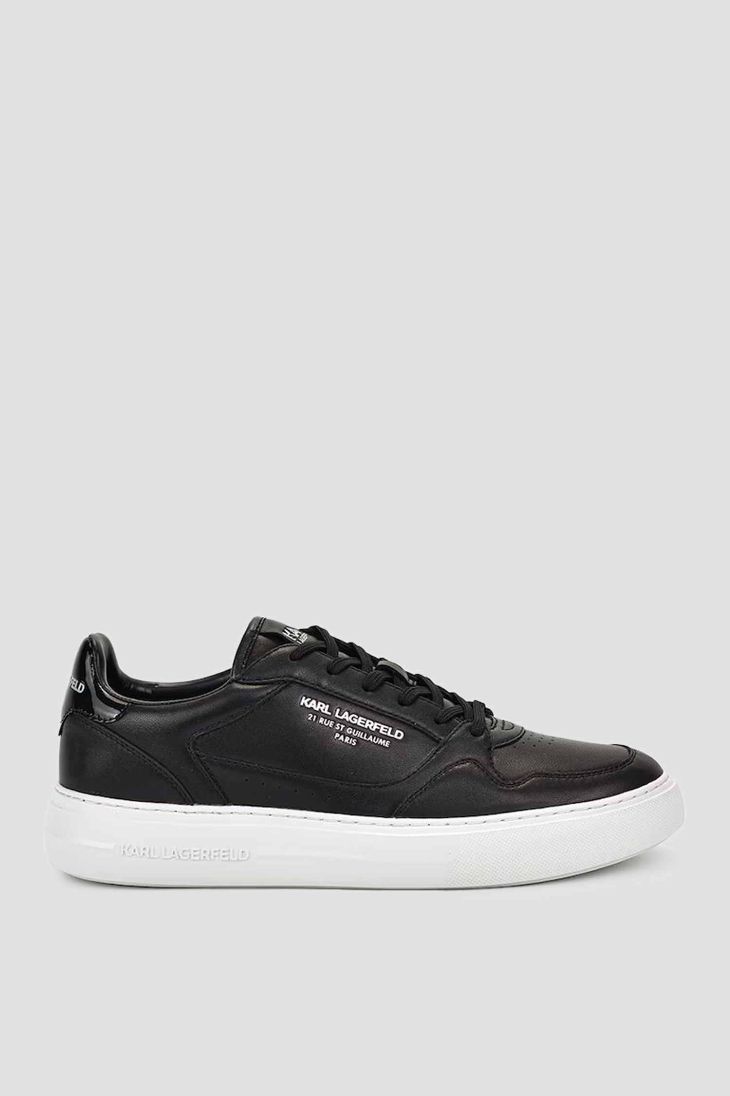Мужские черные кожаные сникерсы Karl Lagerfeld 543470.855029;990