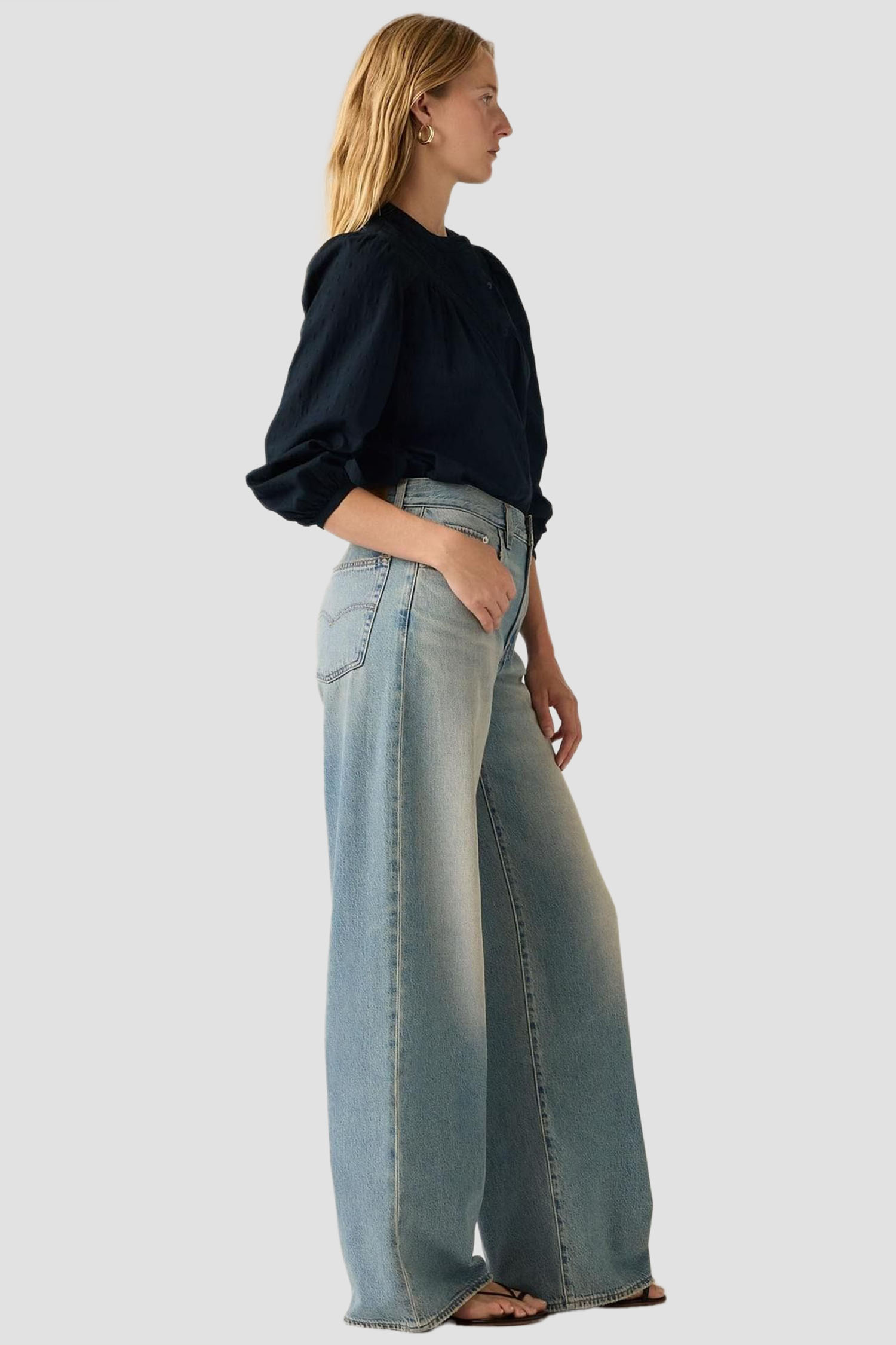 Жіночі блакитні джинси XL Straight Levi’s® A8701;0042