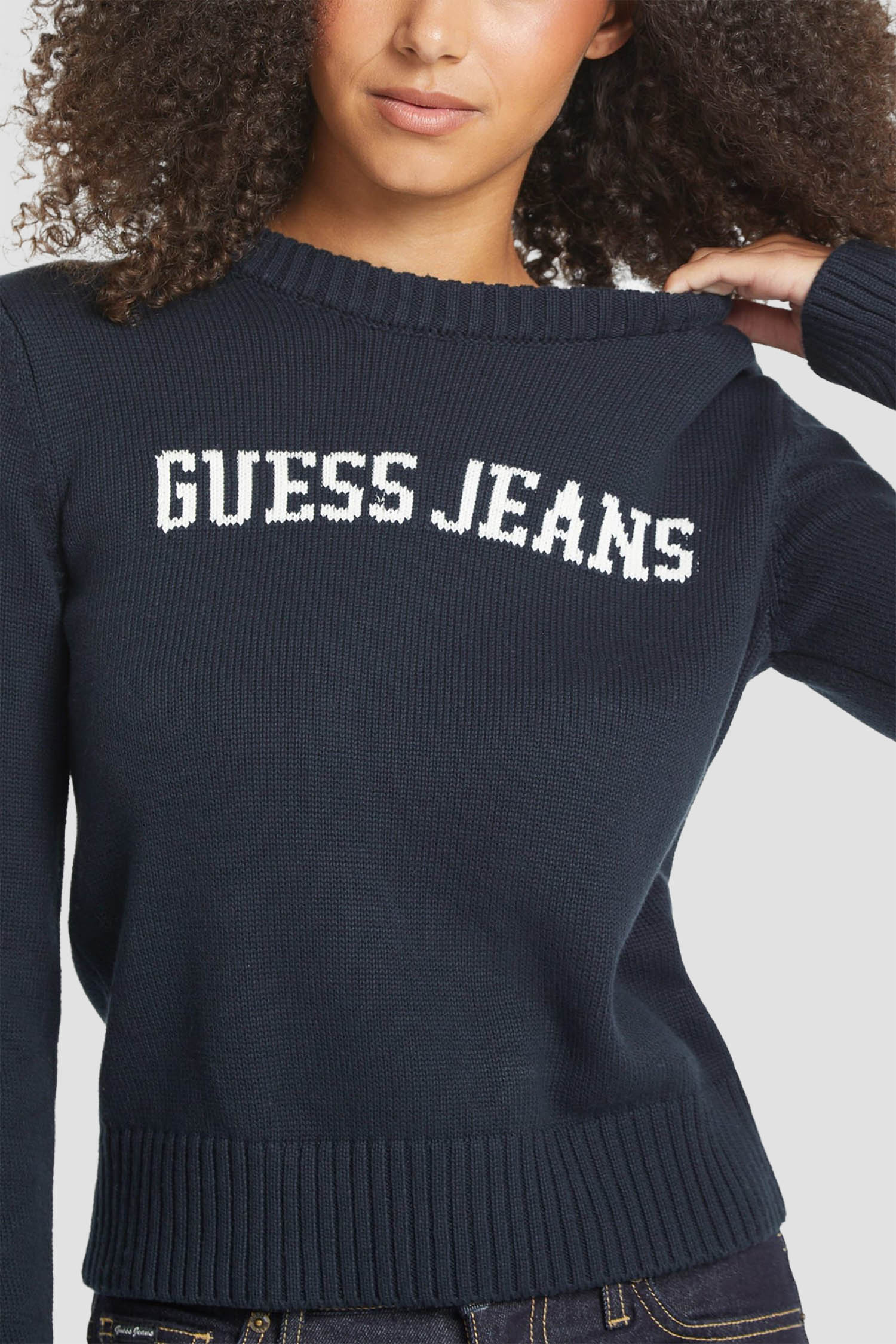 Жіночий темно-синій светр Guess Jeans W4BR10.Z3HM1;A71W