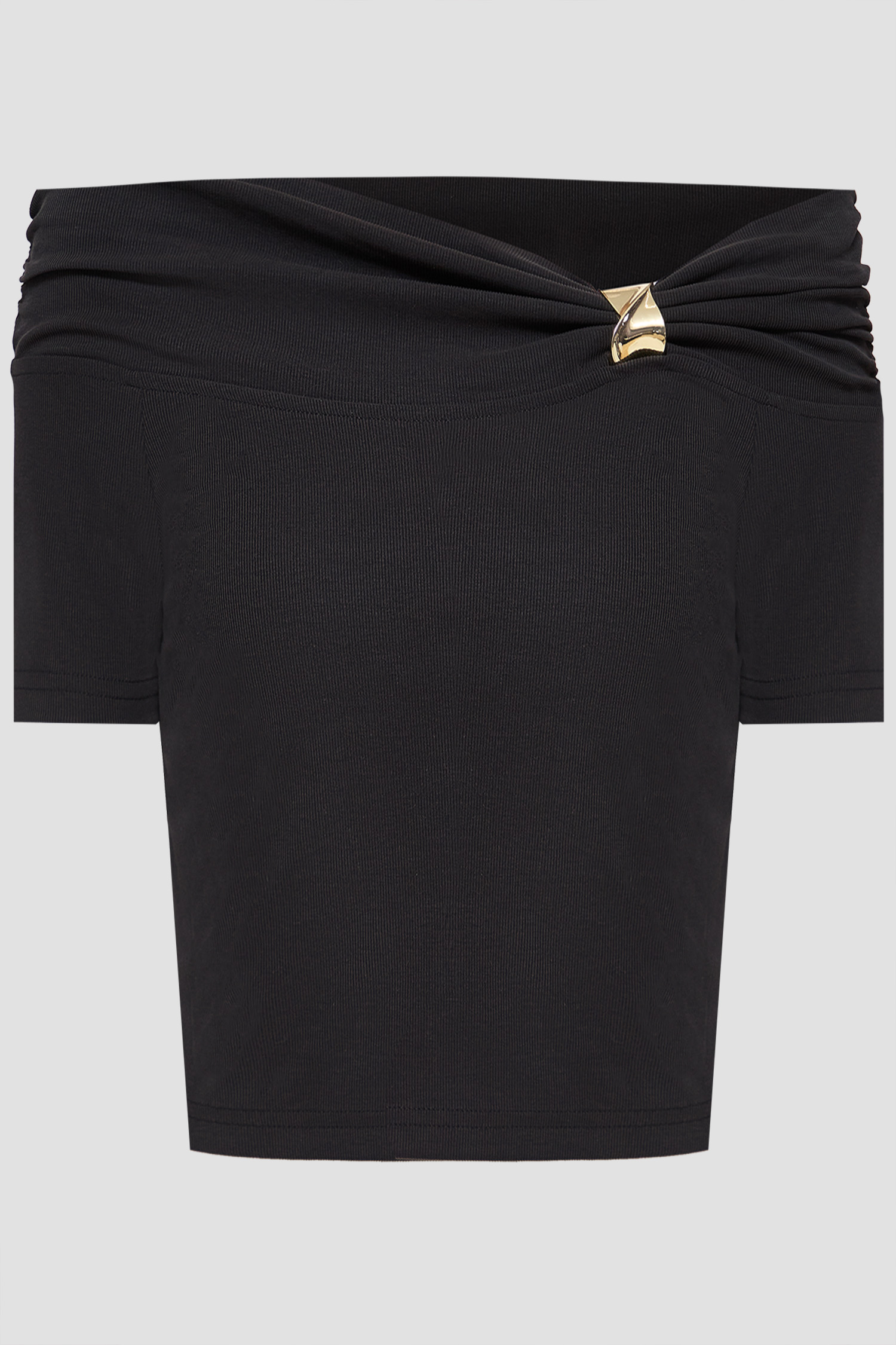 Жіночий чорний топ Guess W6GP12.K2935;JBLK