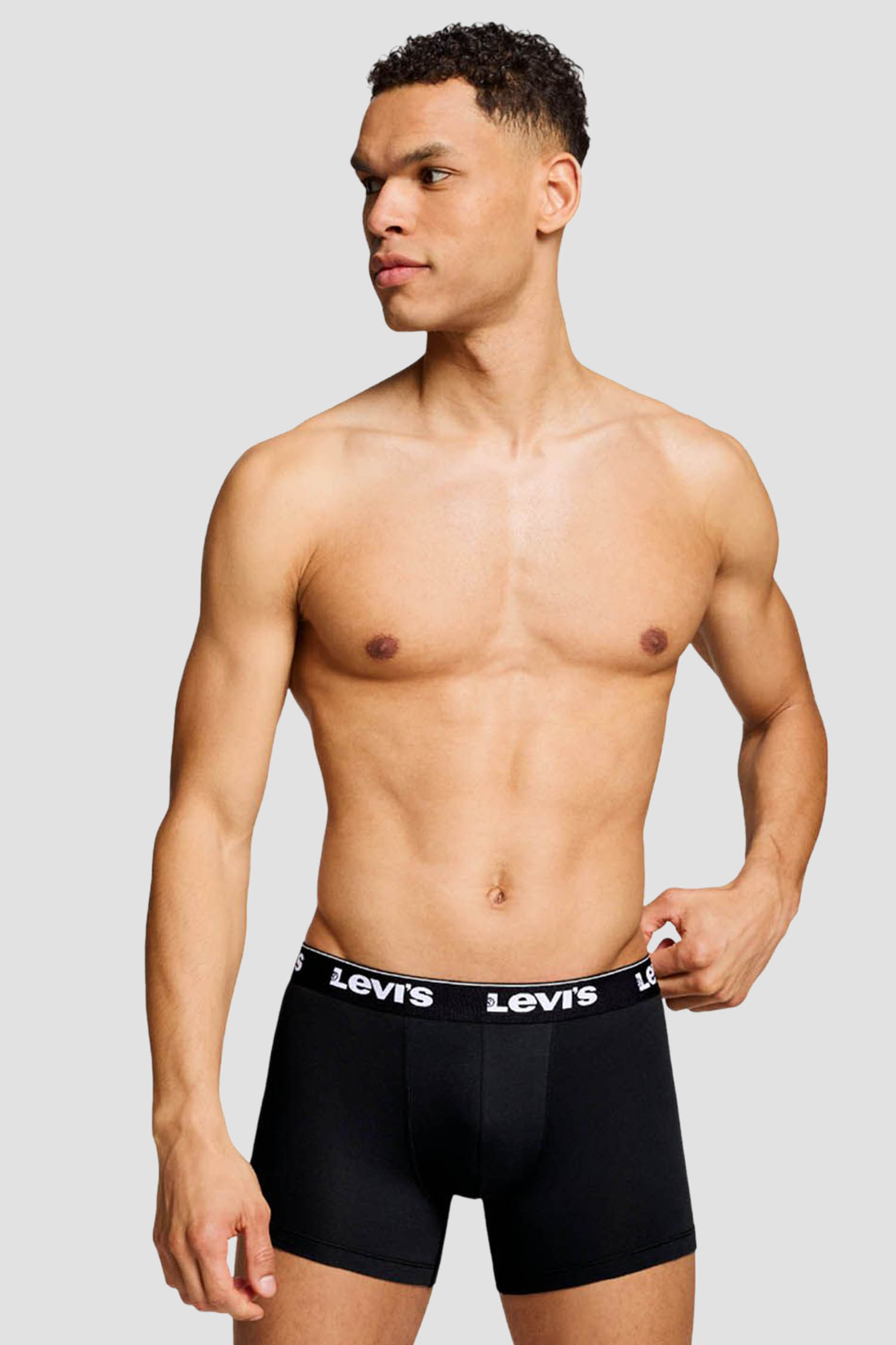 Мужские черные боксеры (3 шт) Levi’s® 701236673;001