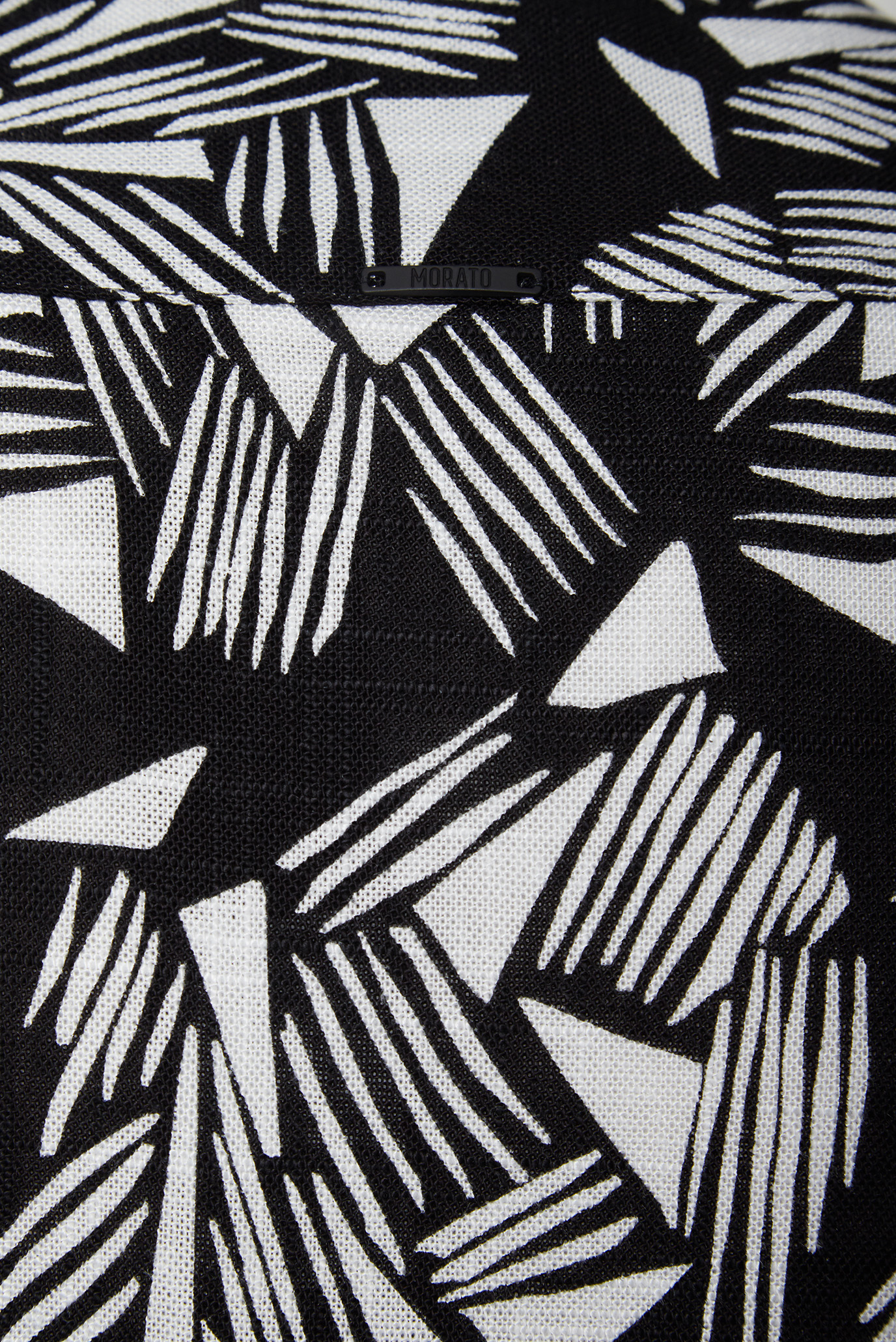 Мужская черная рубашка с узором Antony Morato MMSS00177.FA430602;9000