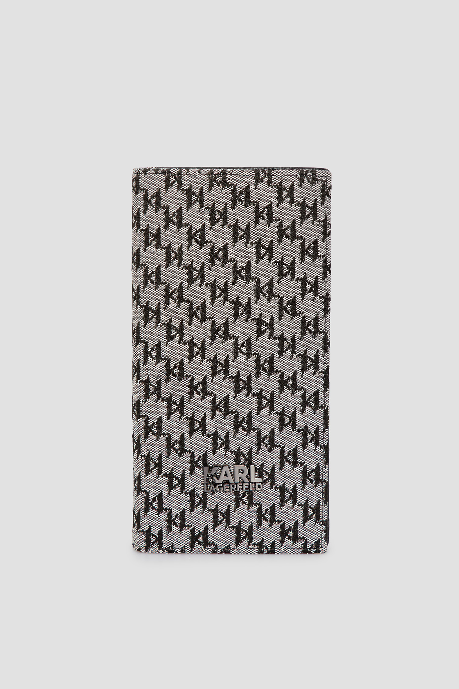 Чоловічий сірий гаманець із візерунком Karl Lagerfeld 534115.805414;990