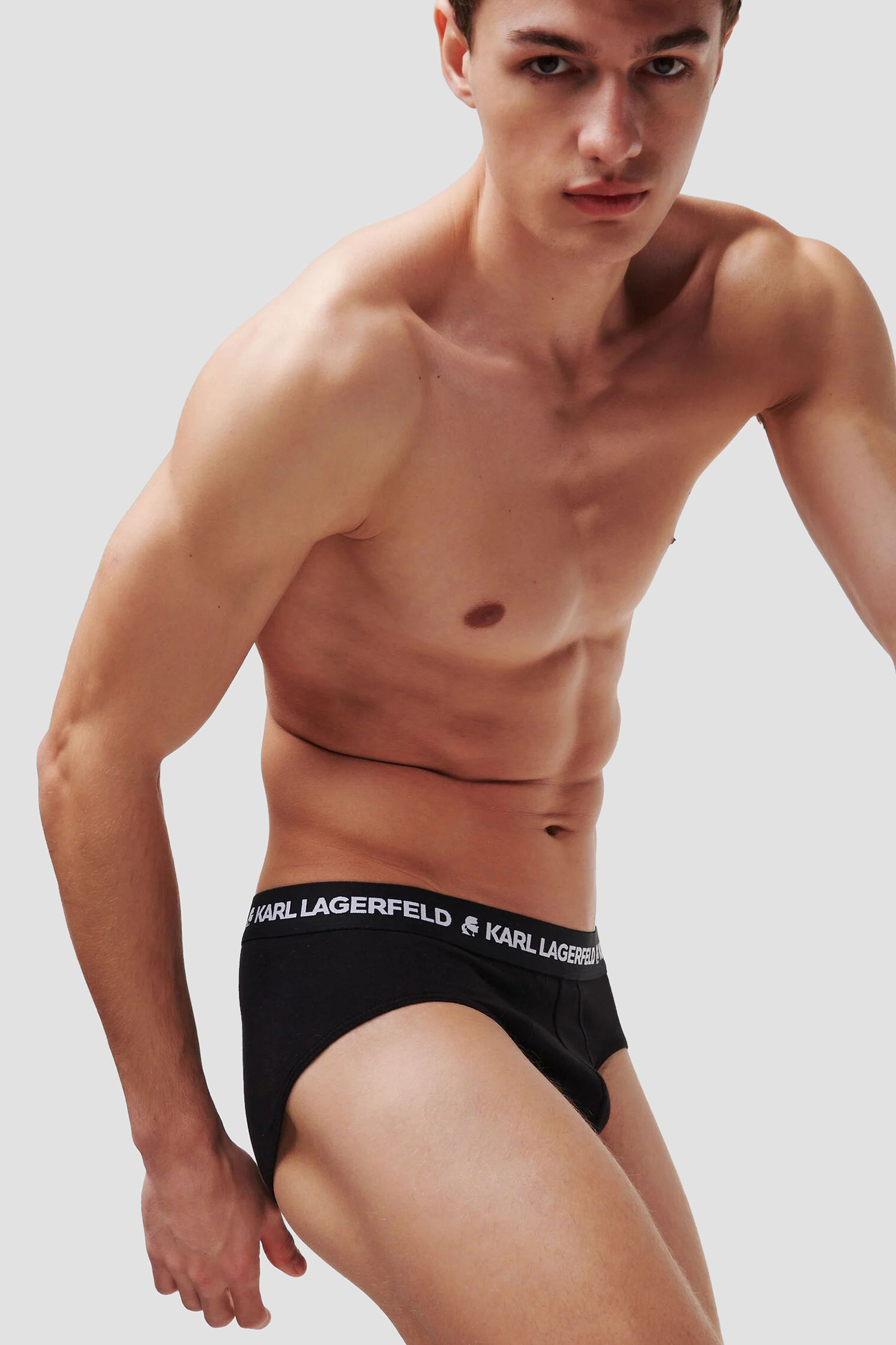 Мужские черные брифы (3 шт) Karl Lagerfeld A1M47152;999