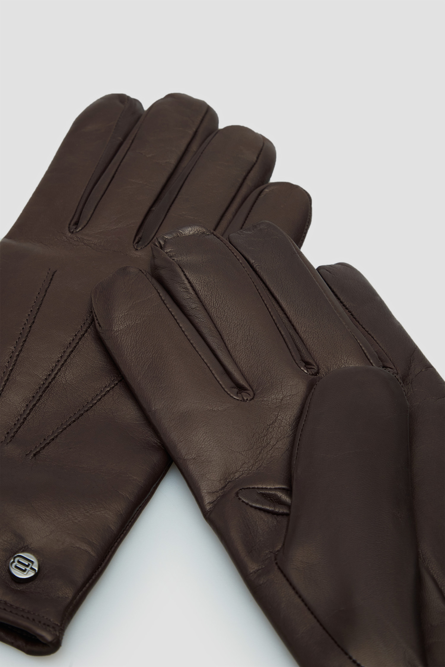 Мужские коричневые кожаные перчатки BALDININI G3B030XXNAPT;3000