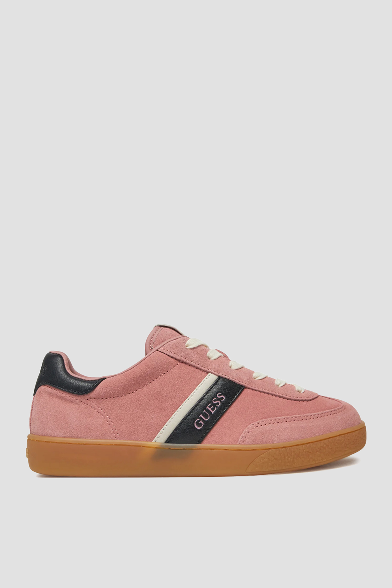 Женские розовые замшевые сникерсы Guess FLPNOL.LEP12;PINK