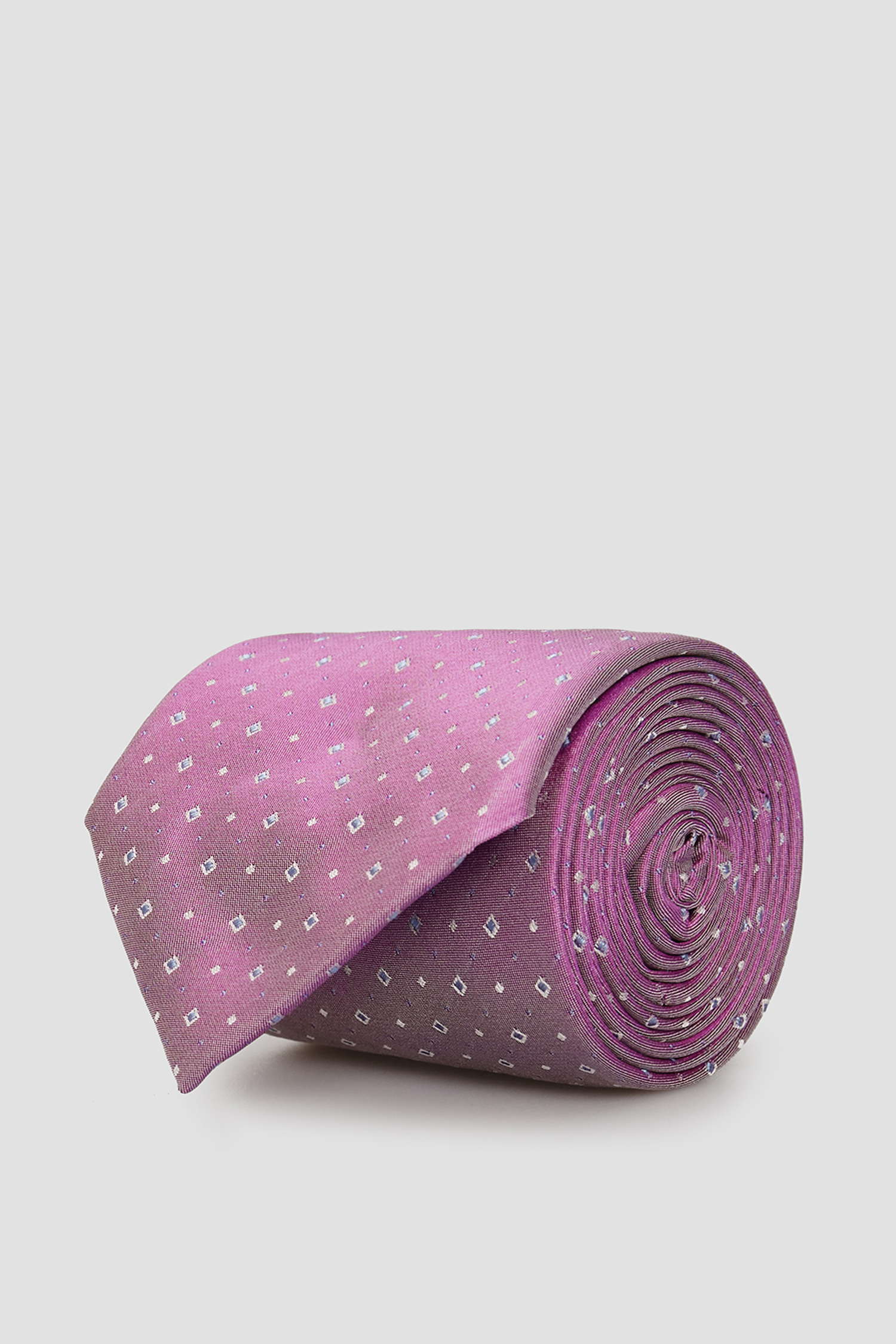 Розовый шелковый галстук с узором для парней BOSS 50434752;518