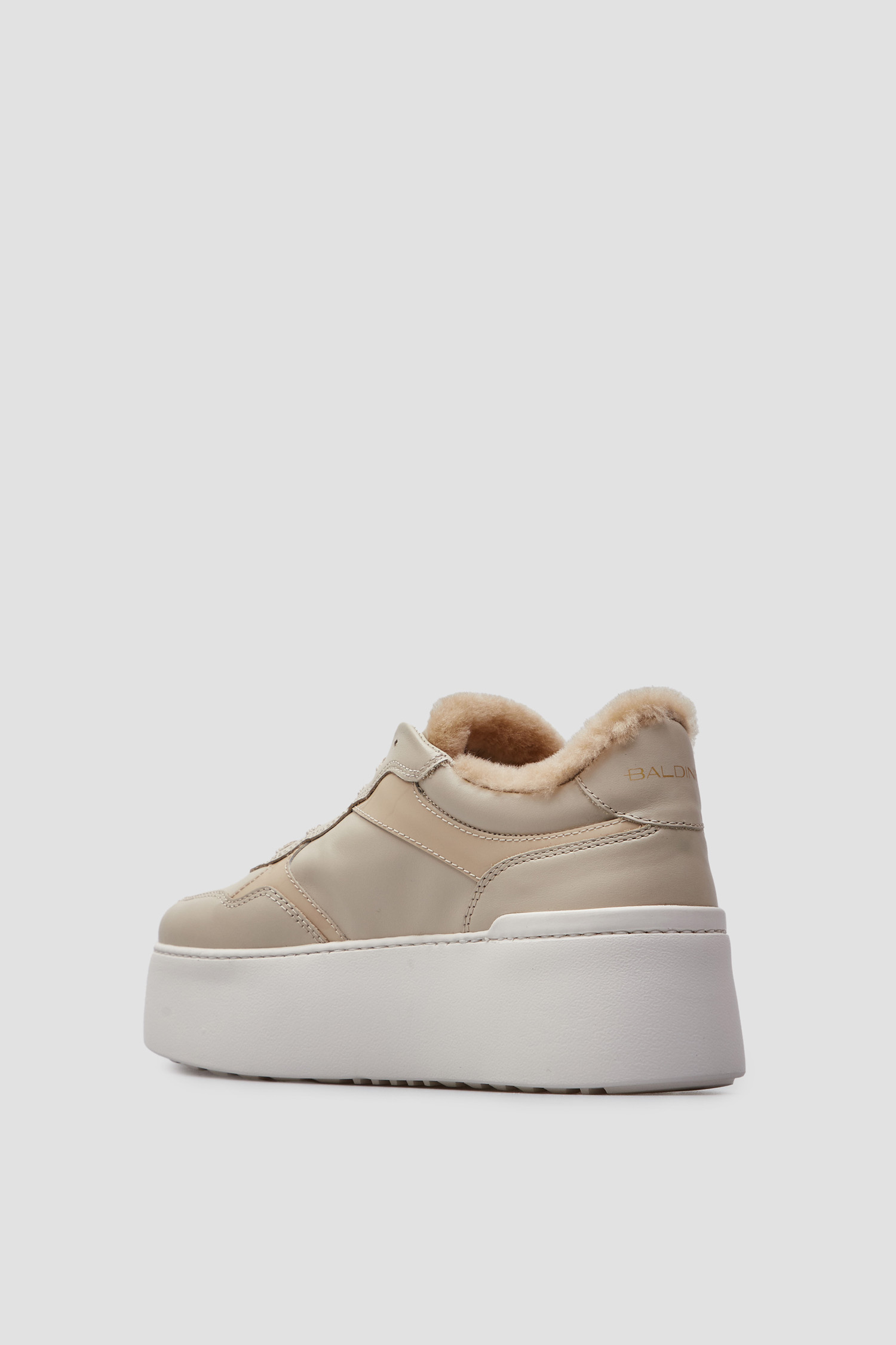 Жіночі бежеві шкіряні снікерси BALDININI D5B822A1VICA;VGBE