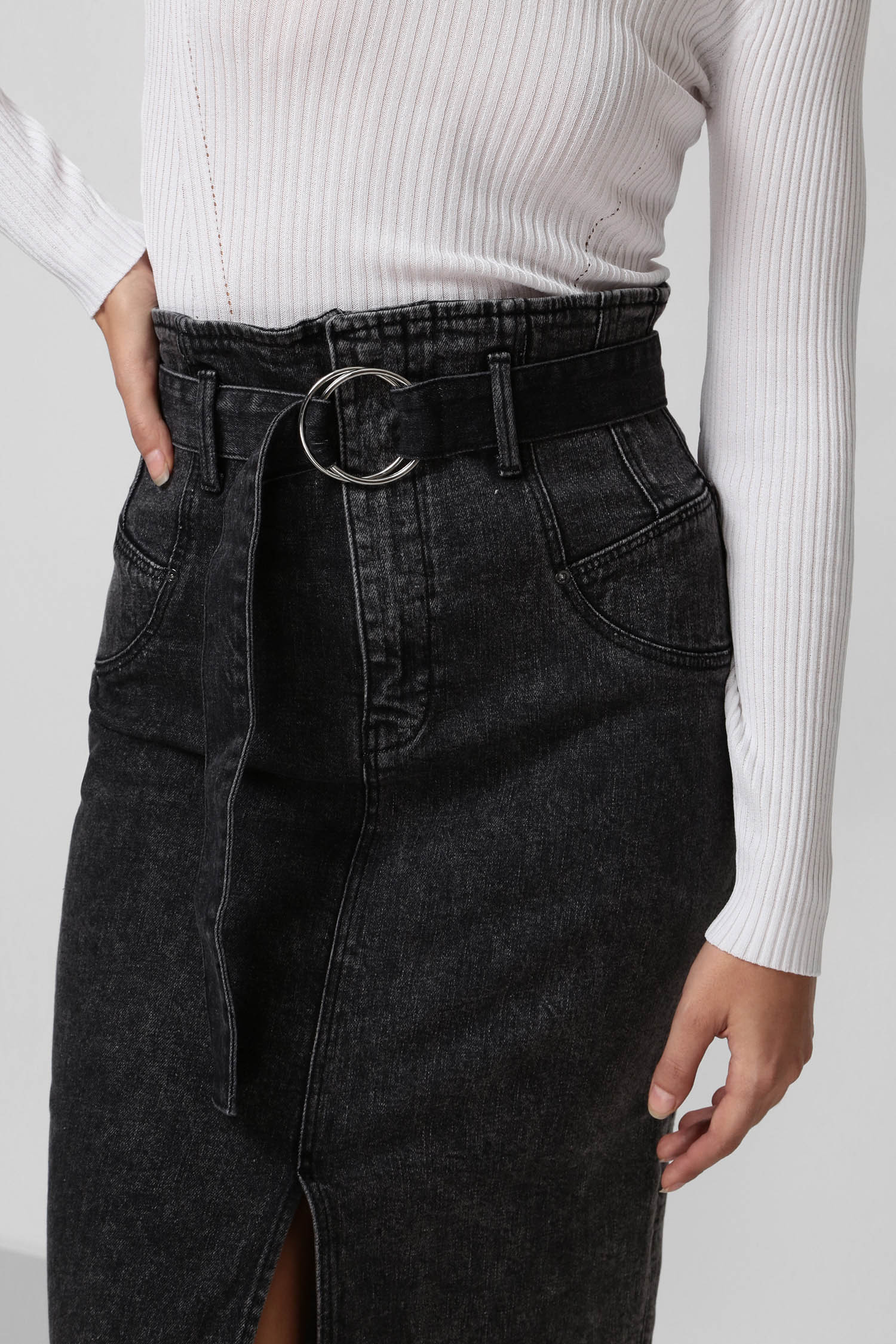 Женская серая джинсовая юбка Guess W0YD47.D42K2;PLCK — Ultrashop