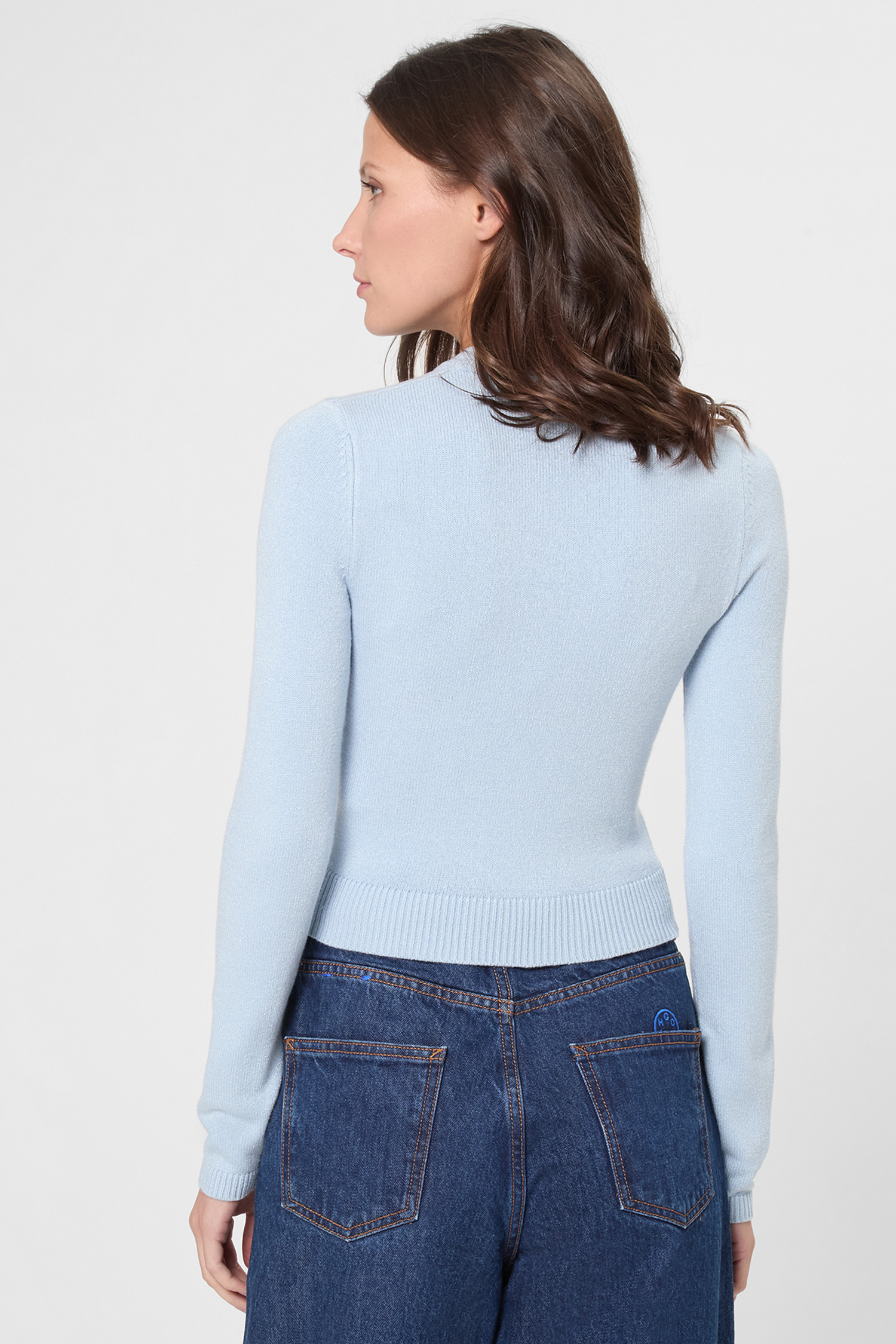 Женский голубой джемпер HUGO BLUE 50543054;452