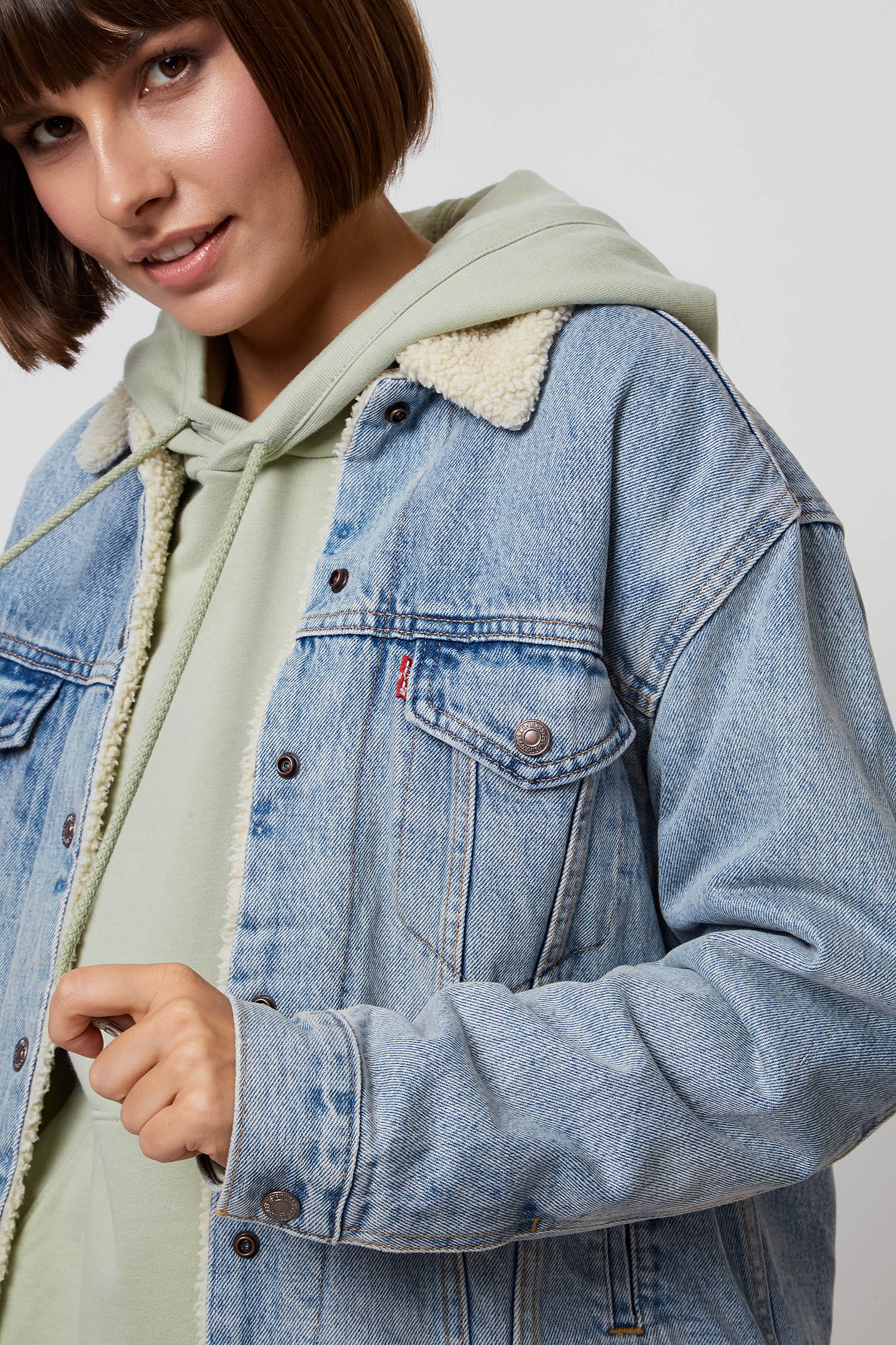 Жіноча синя джинсова куртка Levi’s® 36137;0026
