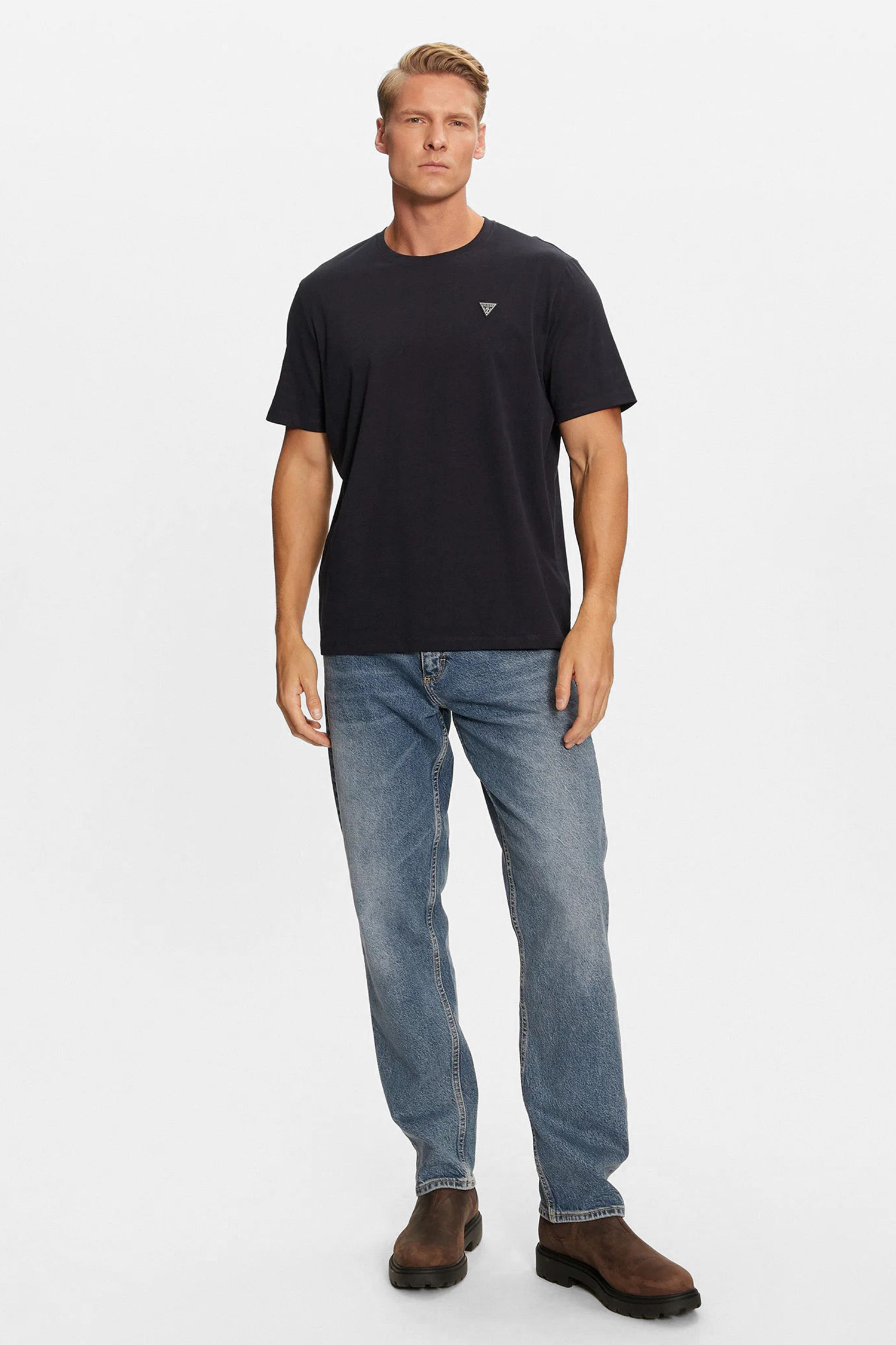 Чоловіча темно-синя футболка Guess M4YI0A.KCCM1;G7V2