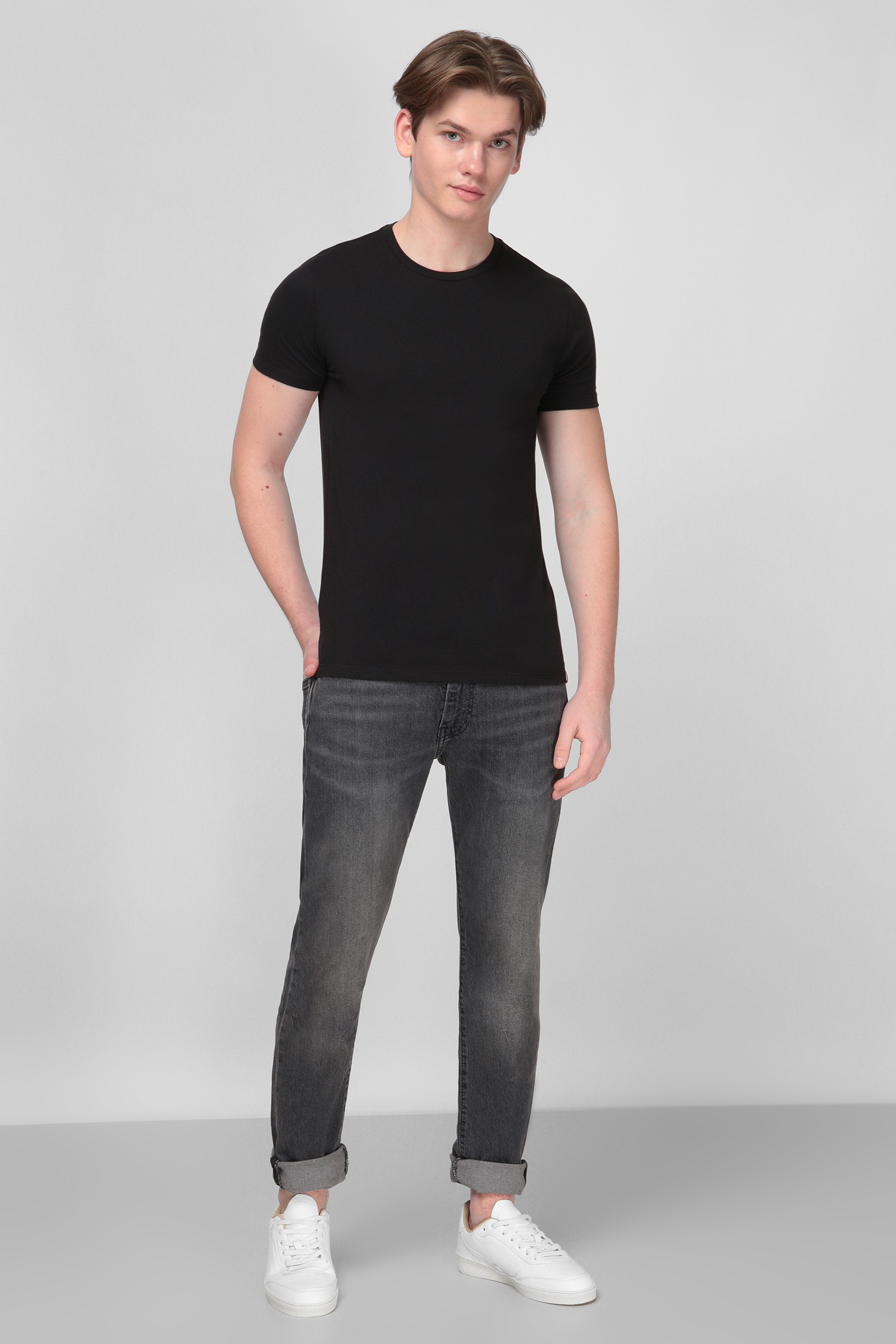 Чорна футболка для хлопців (2 шт) Levi’s® 79541;0001