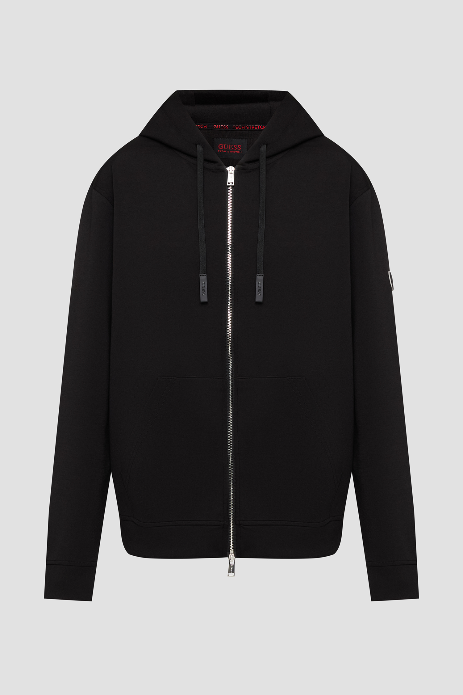 Чоловіча чорна кофта на блискавці Guess M6RQ05.KD132;JBLK