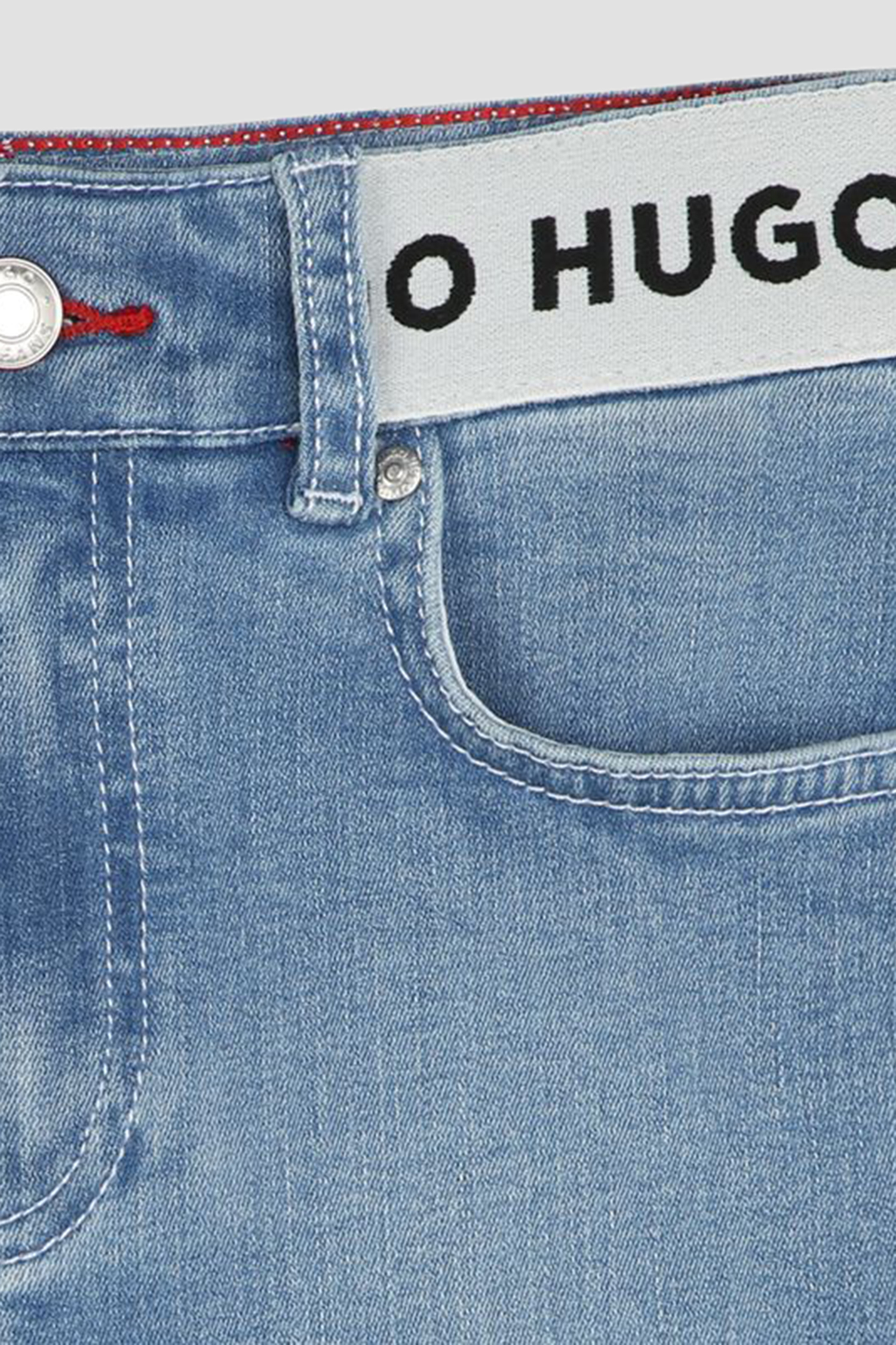Детские голубые джинсовые шорты HUGO kids G00407;Z25