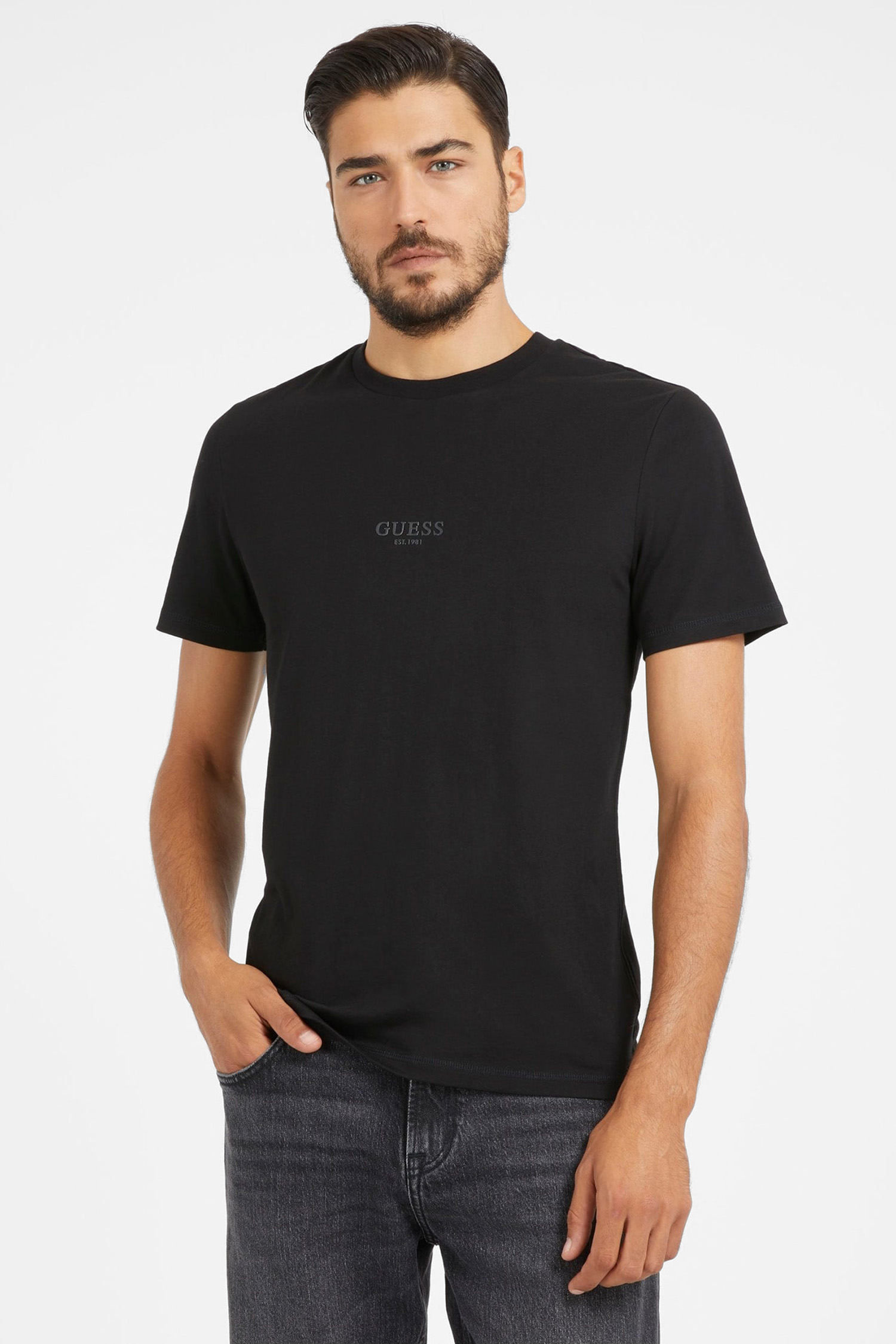 Мужская черная футболка Guess M2YI72.I3Z14;JBLK