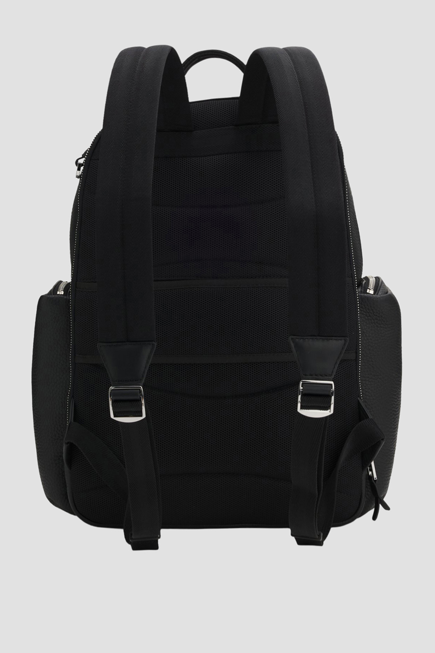 Мужской черный кожаный рюкзак BOSS 50552436;001