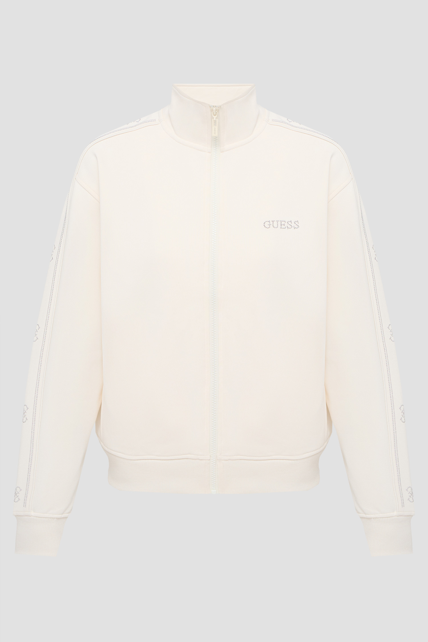 Жіноча біла спортивна кофта Guess V5BQ15.KCX22;G027
