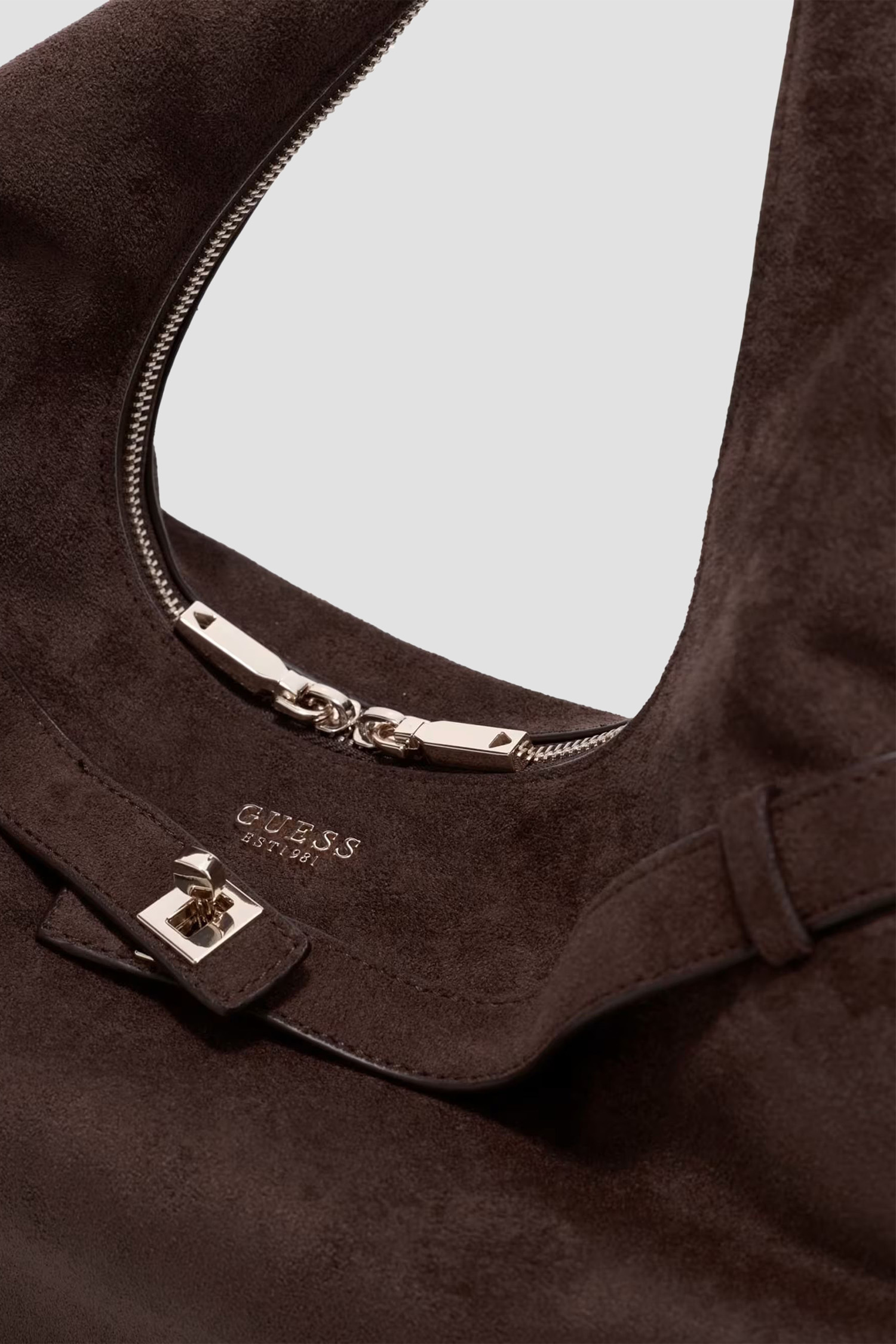 Жіноча темно-коричнева сумка Guess HWSG97.54010;ESP