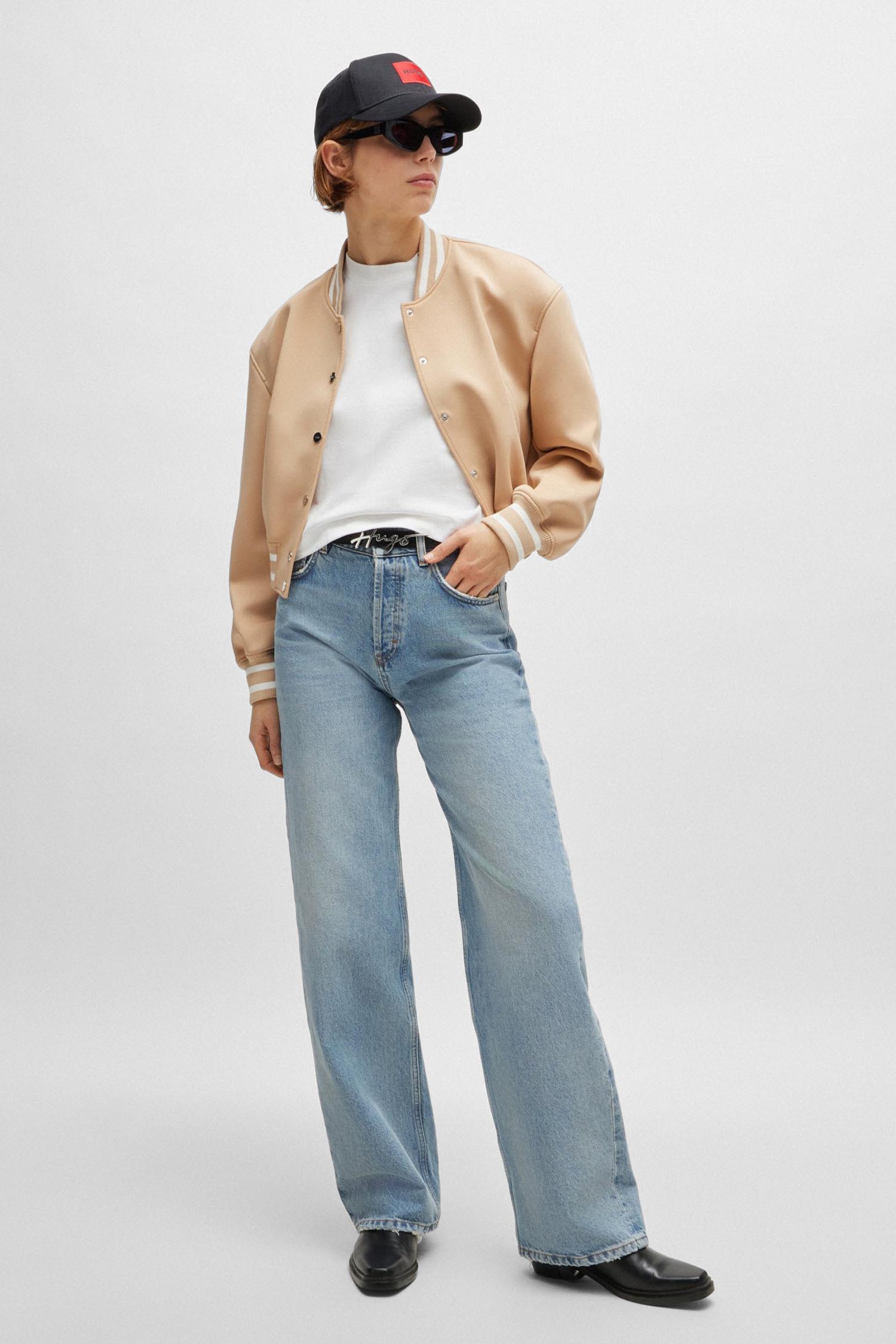 Жіноча біла футболка HUGO 50520187;100