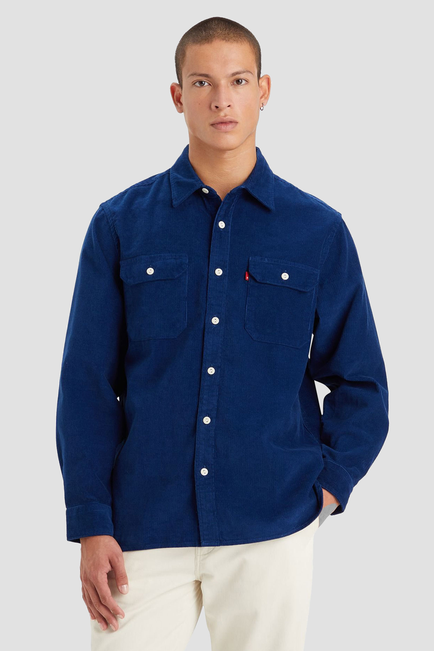Мужская темно-синяя вельветовая рубашка Levi’s® 19573;0219