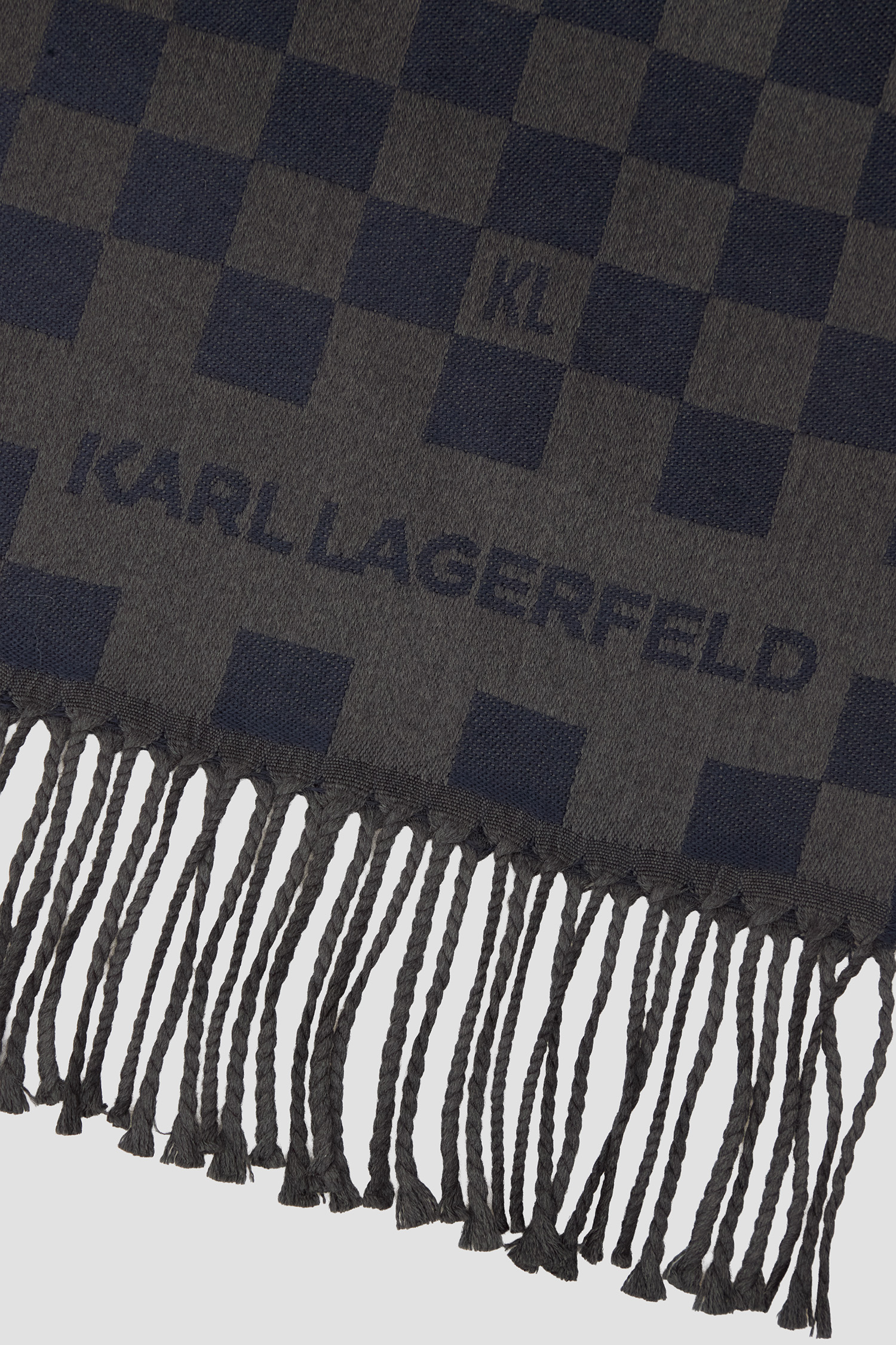 Чоловічий вовняний картатий шарф Karl Lagerfeld 554131.805001;690