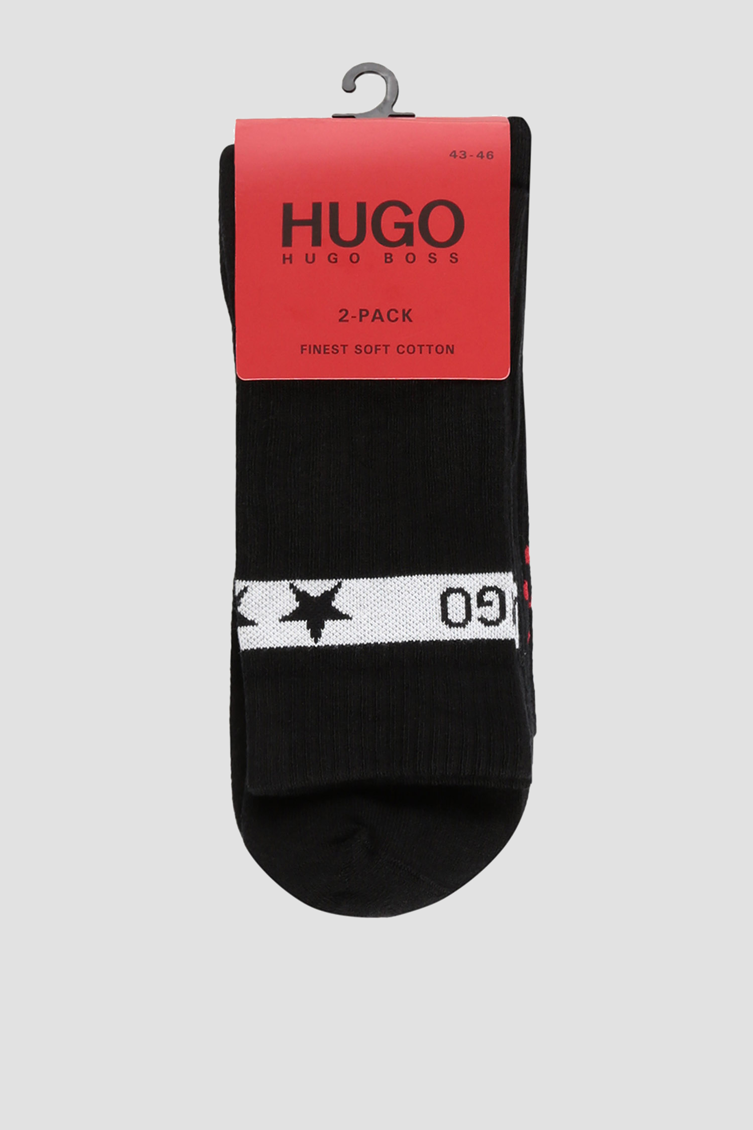Мужские черные носки (2 пары) HUGO 50421985;001