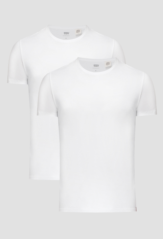 Чоловічі білі футболки (2 шт) Slim Fit Levi’s® 79541;0000 — Ultrashop