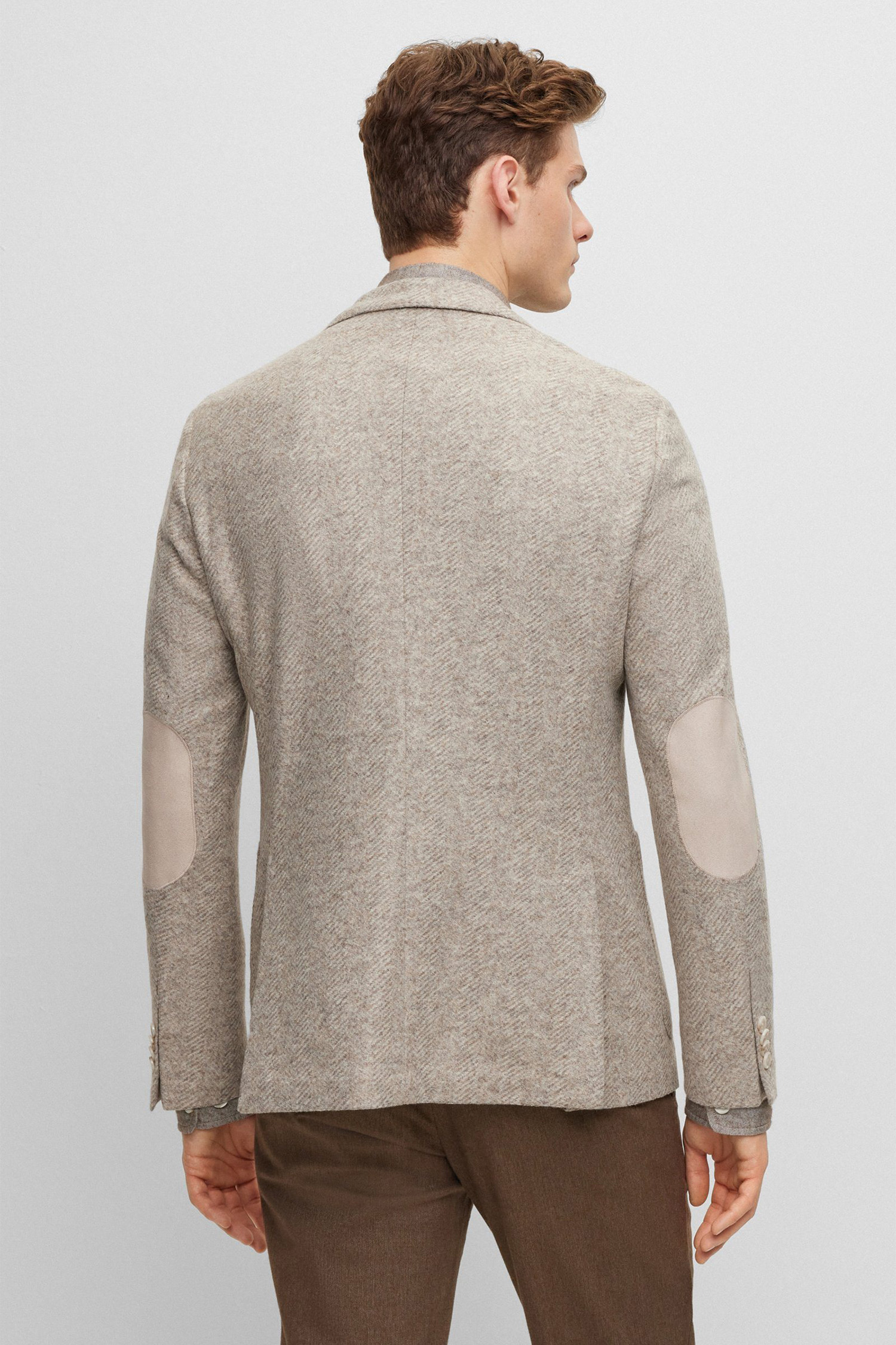 Мужской бежевый блейзер BOSS 50502515;131