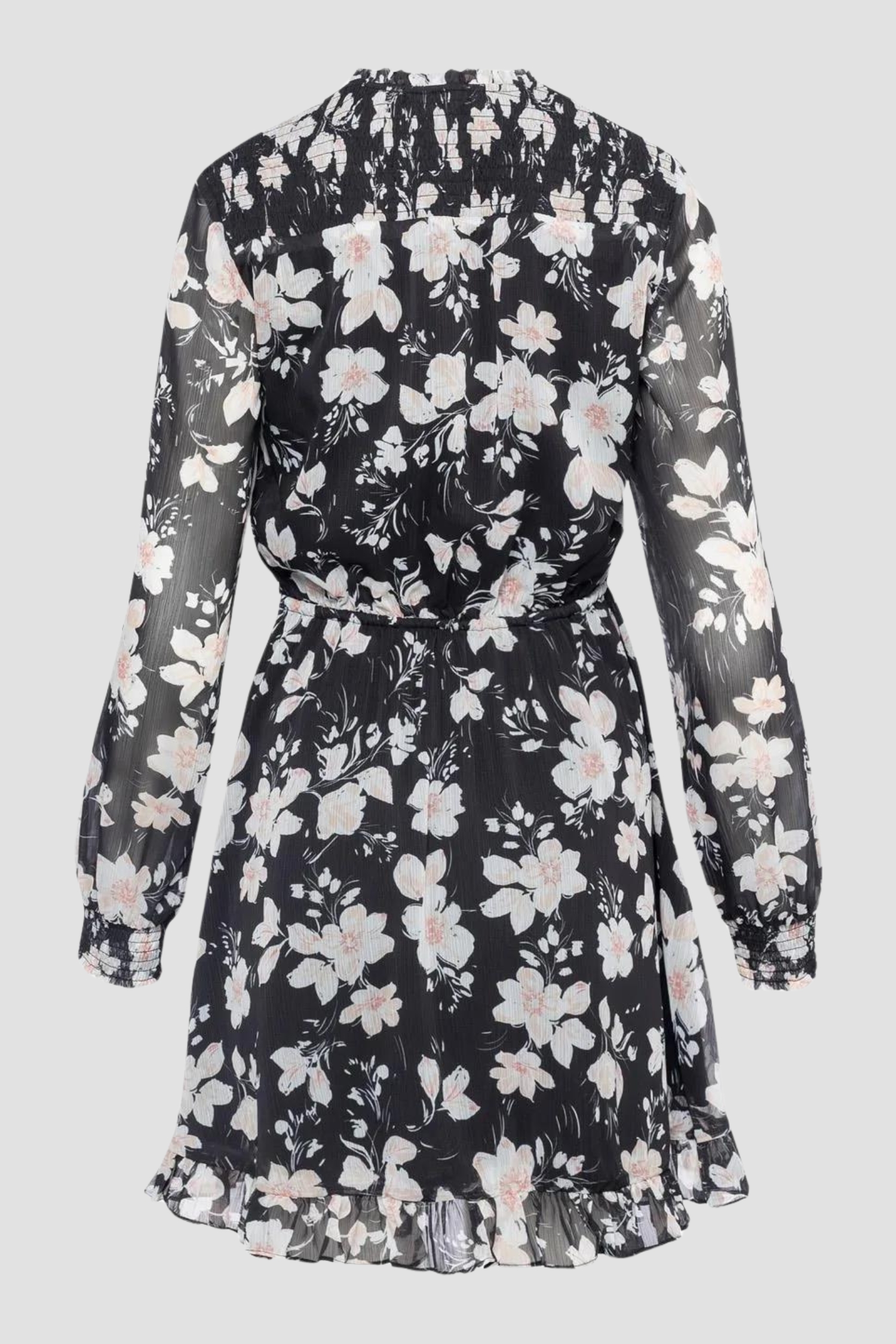 Жіноча чорна сукня з візерунком Guess W4GK42.WDW82;P9WM