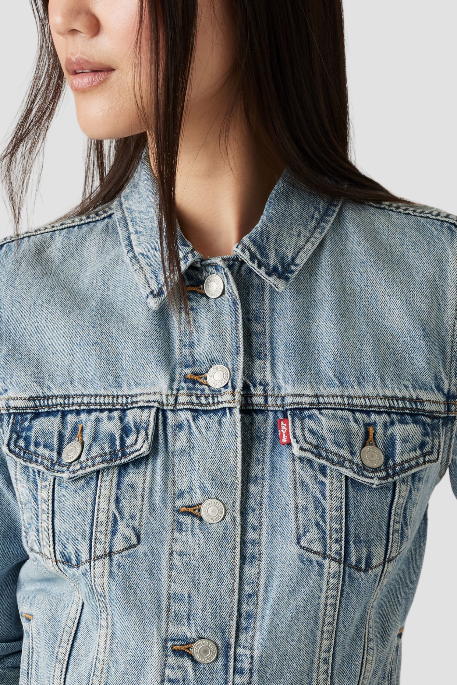 Жіноча блакитна джинсова куртка Levi’s® 29945;0100